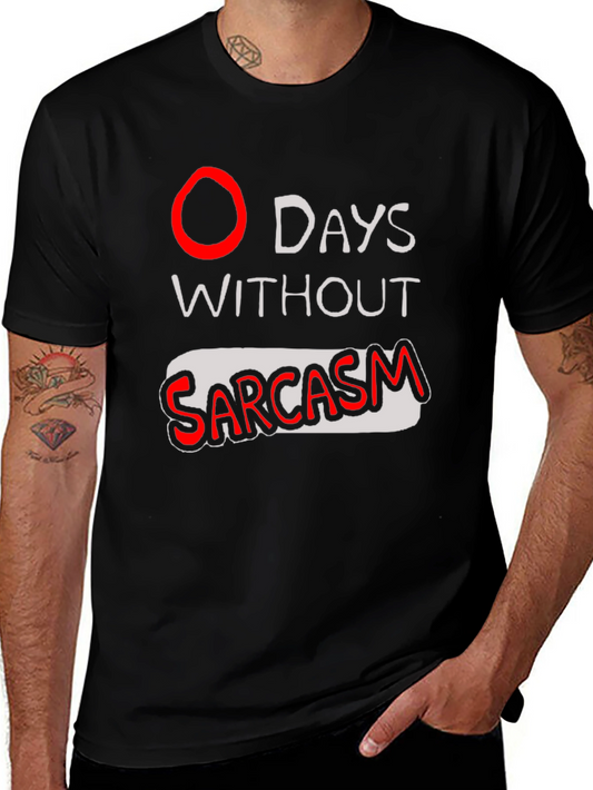 Sarcasm T-Shirt - Black Graphic Tee
