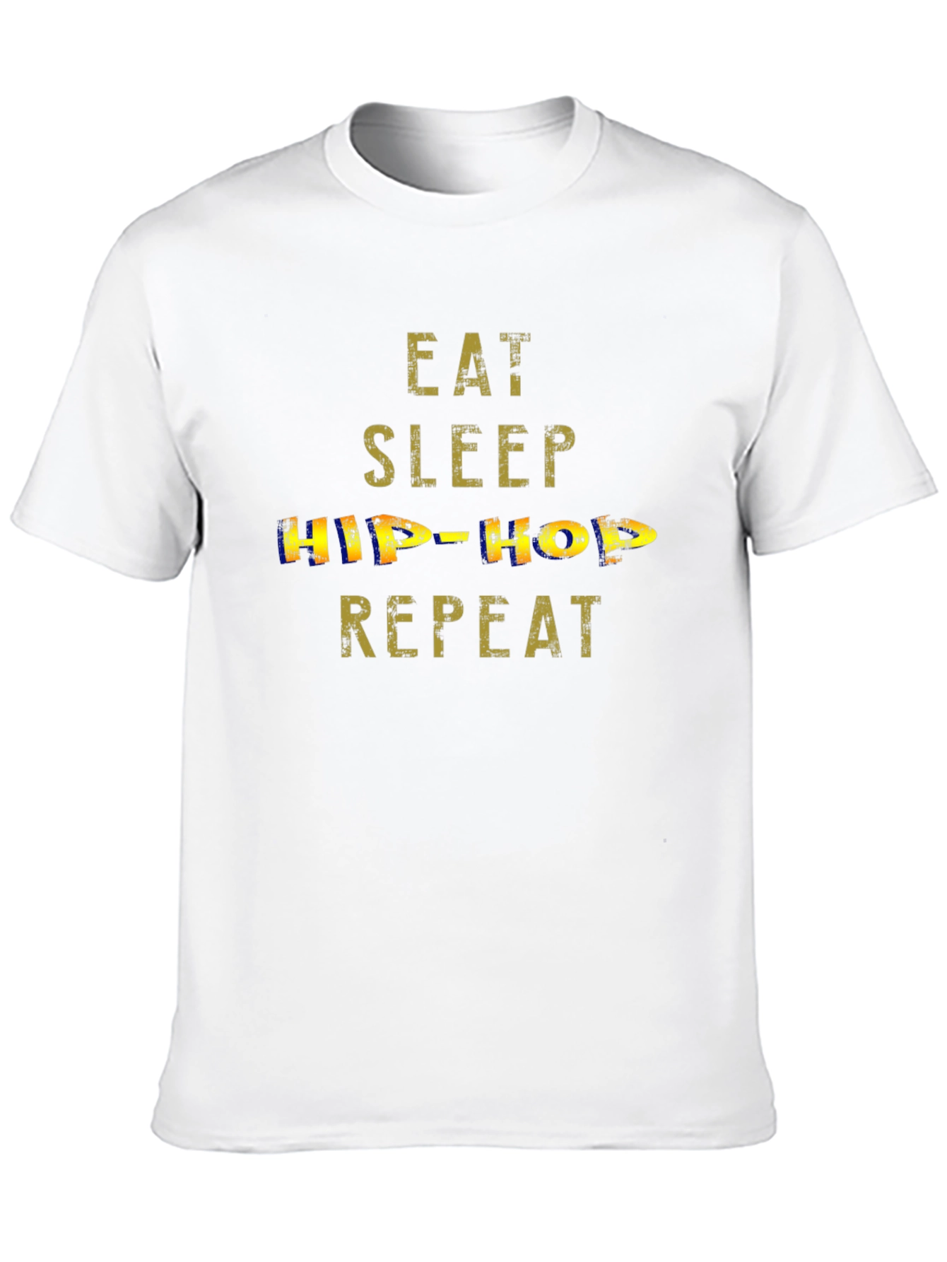 Eat Sleep Hip-Hop Repeat Black T-Shirt