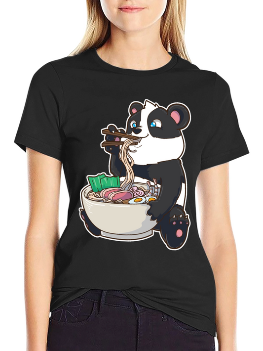 Panda Ramen T-Shirt - Cute Anime Foodie Tee