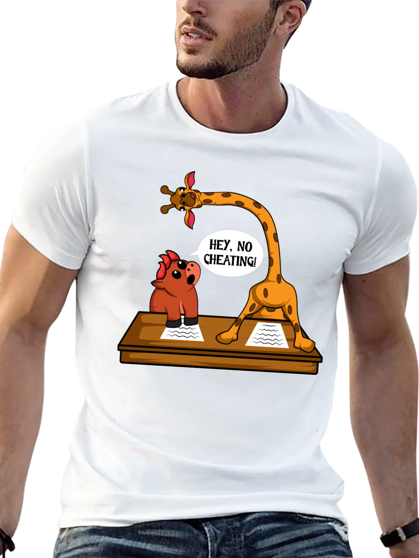 Funny Cheating Giraffe T-Shirt