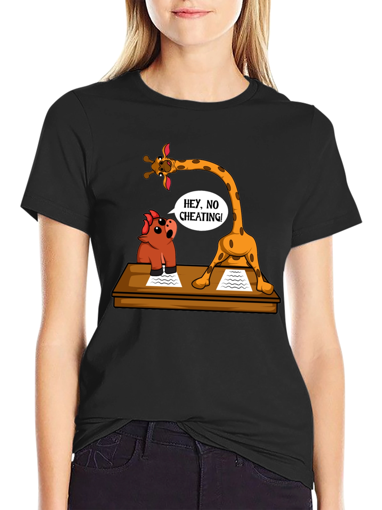 Funny Cheating Giraffe T-Shirt