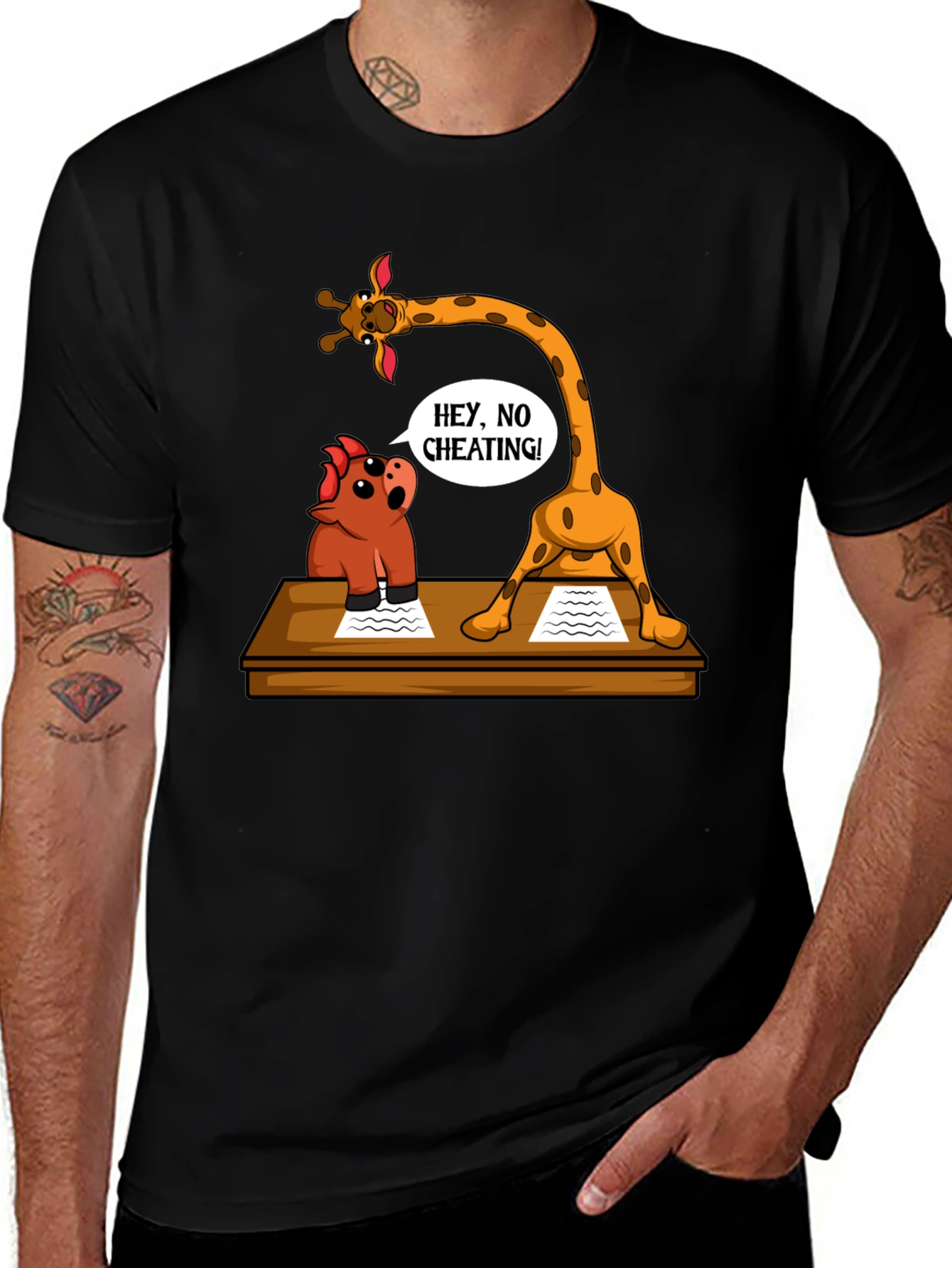 Funny Cheating Giraffe T-Shirt