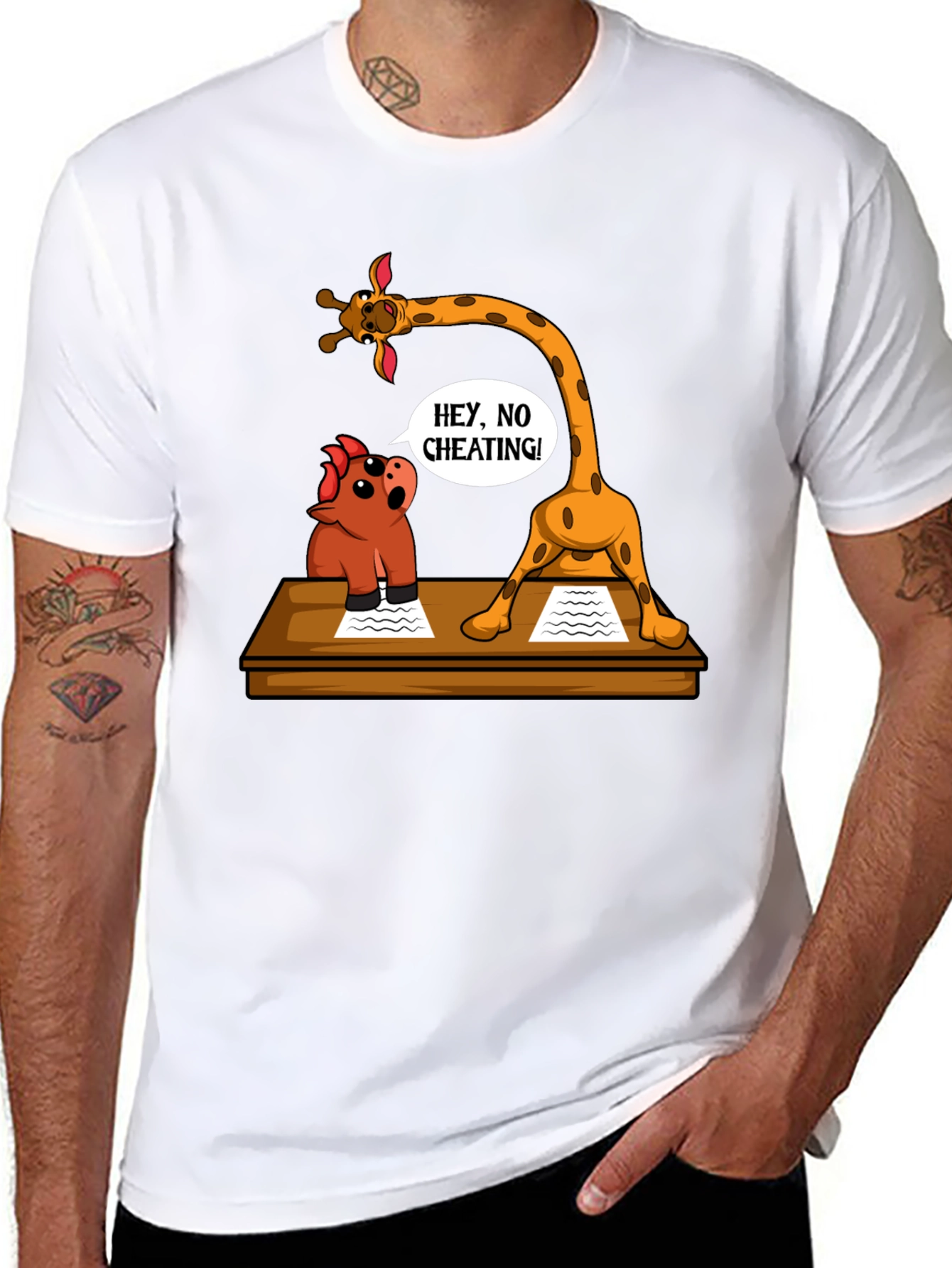 Funny Cheating Giraffe T-Shirt