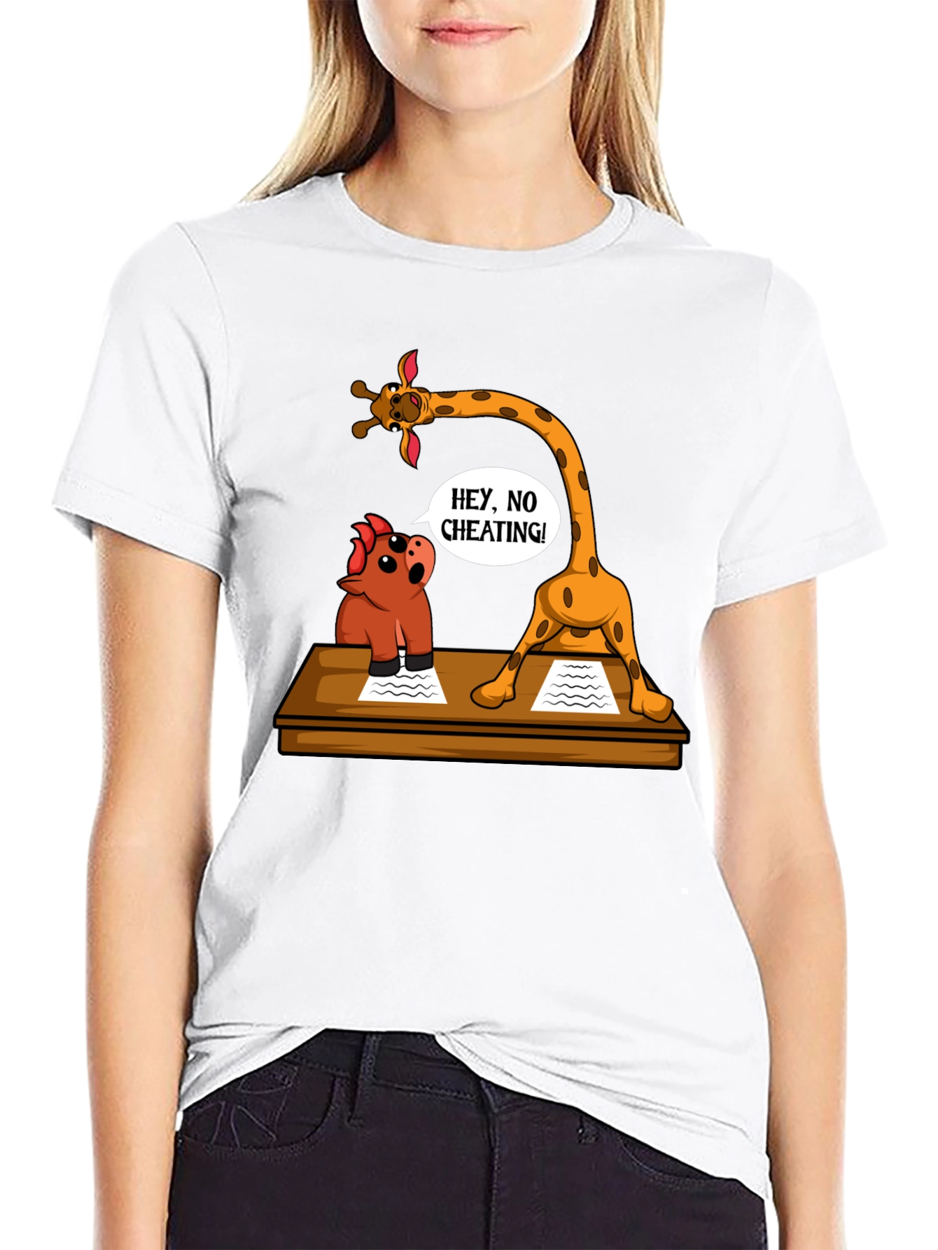 Funny Cheating Giraffe T-Shirt