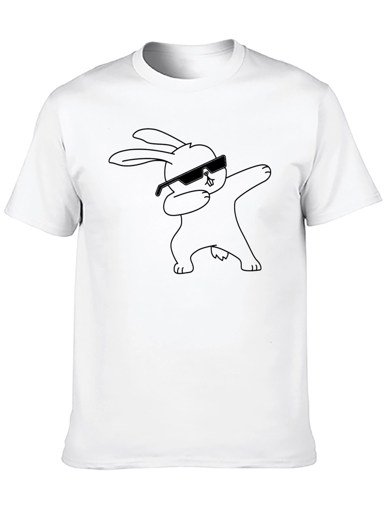 Dabbing Bunny Graphic Tee - Cool & Casual T-Shirt