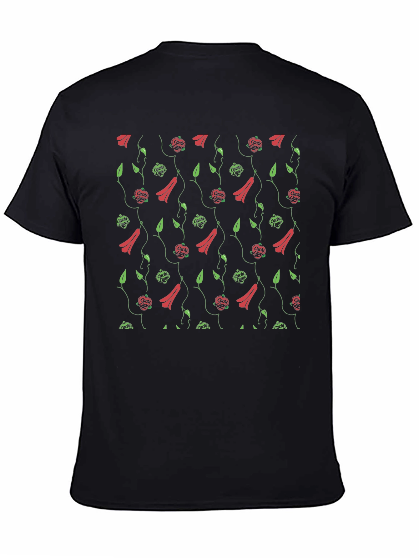 Floral Print Black T-Shirt