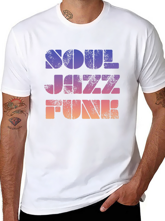 Soul Jazz Funk Retro Graphic T-Shirt