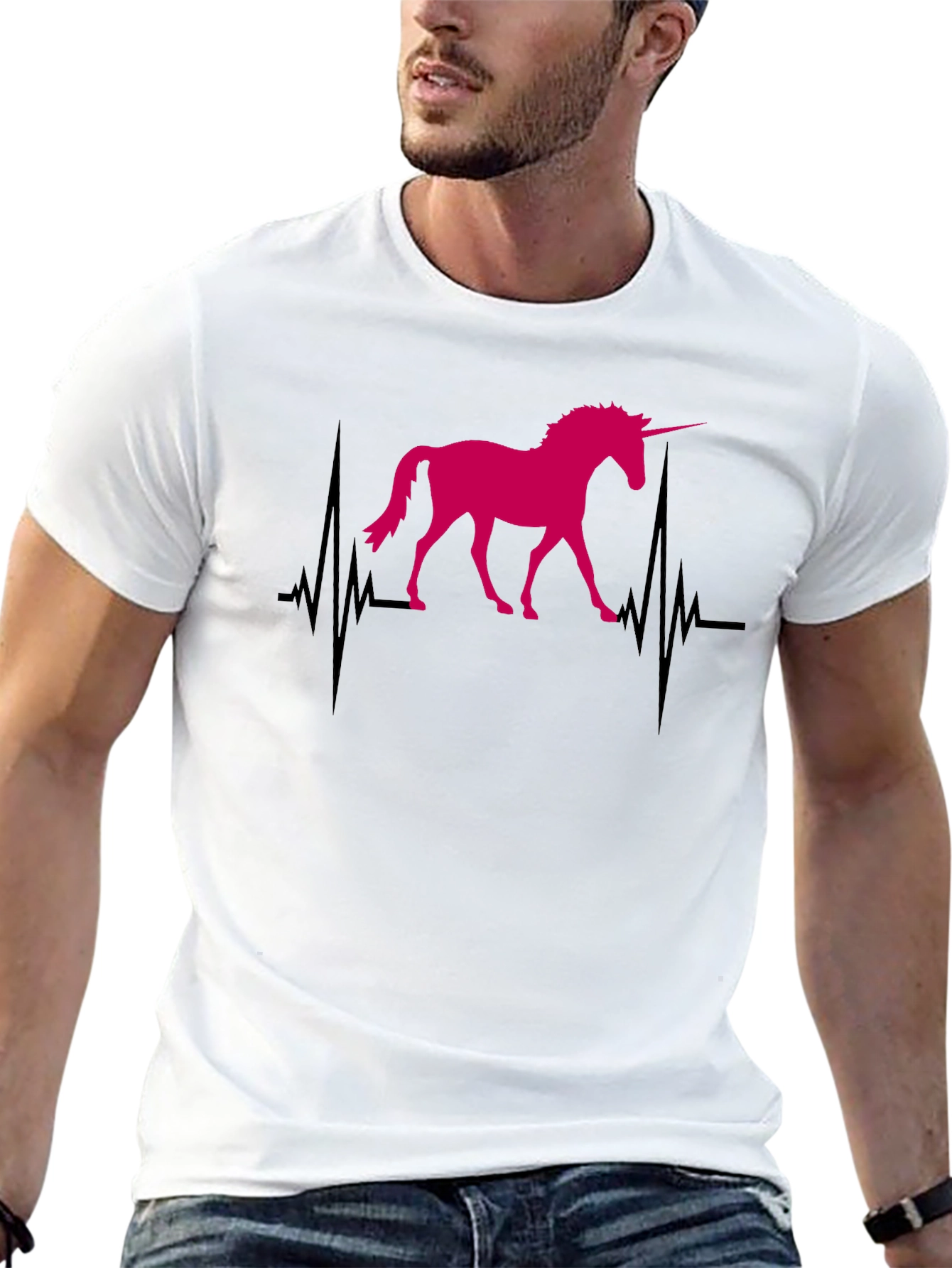 Unicorn Heartbeat Graphic Tee