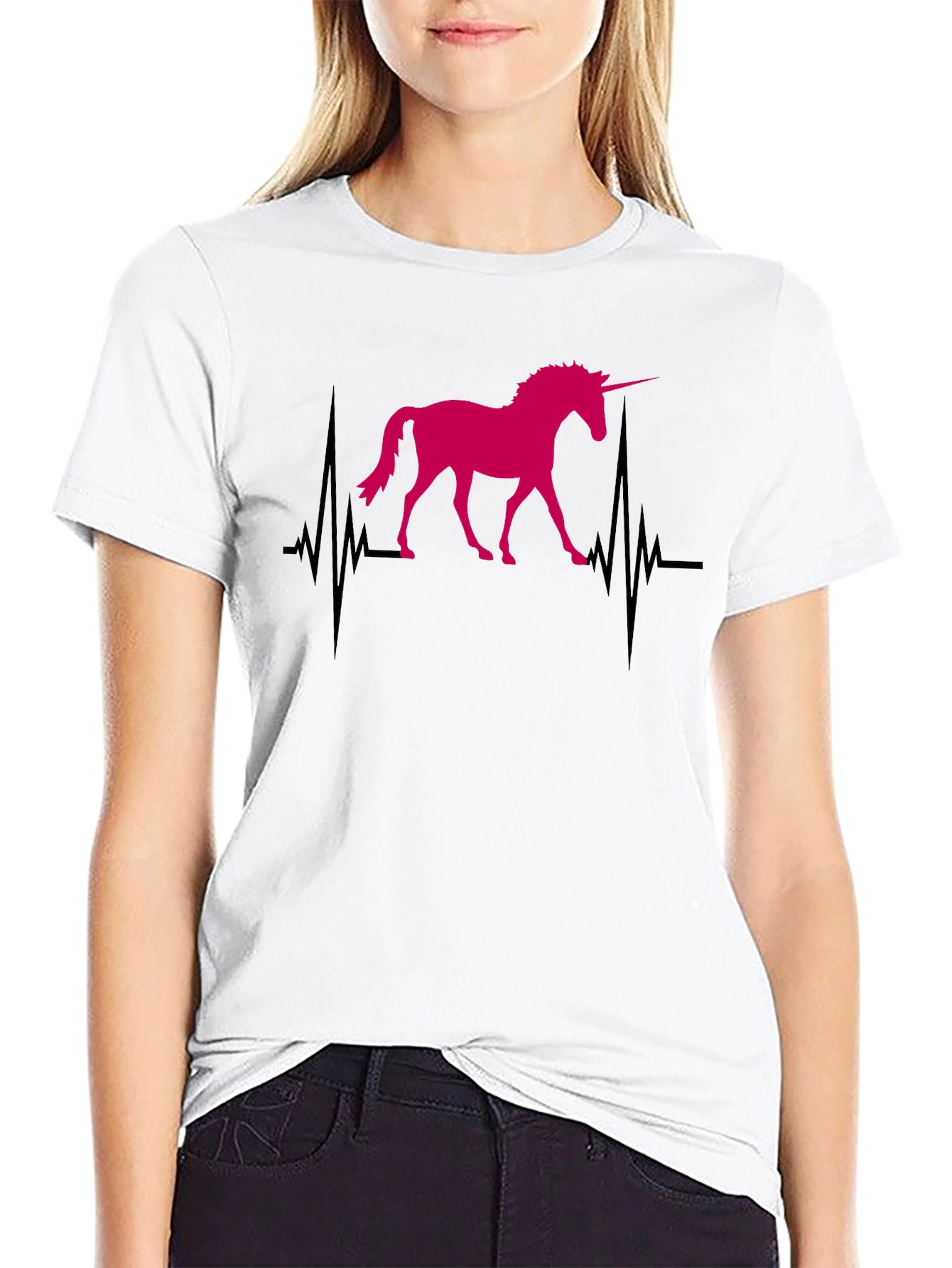 Unicorn Heartbeat Graphic Tee