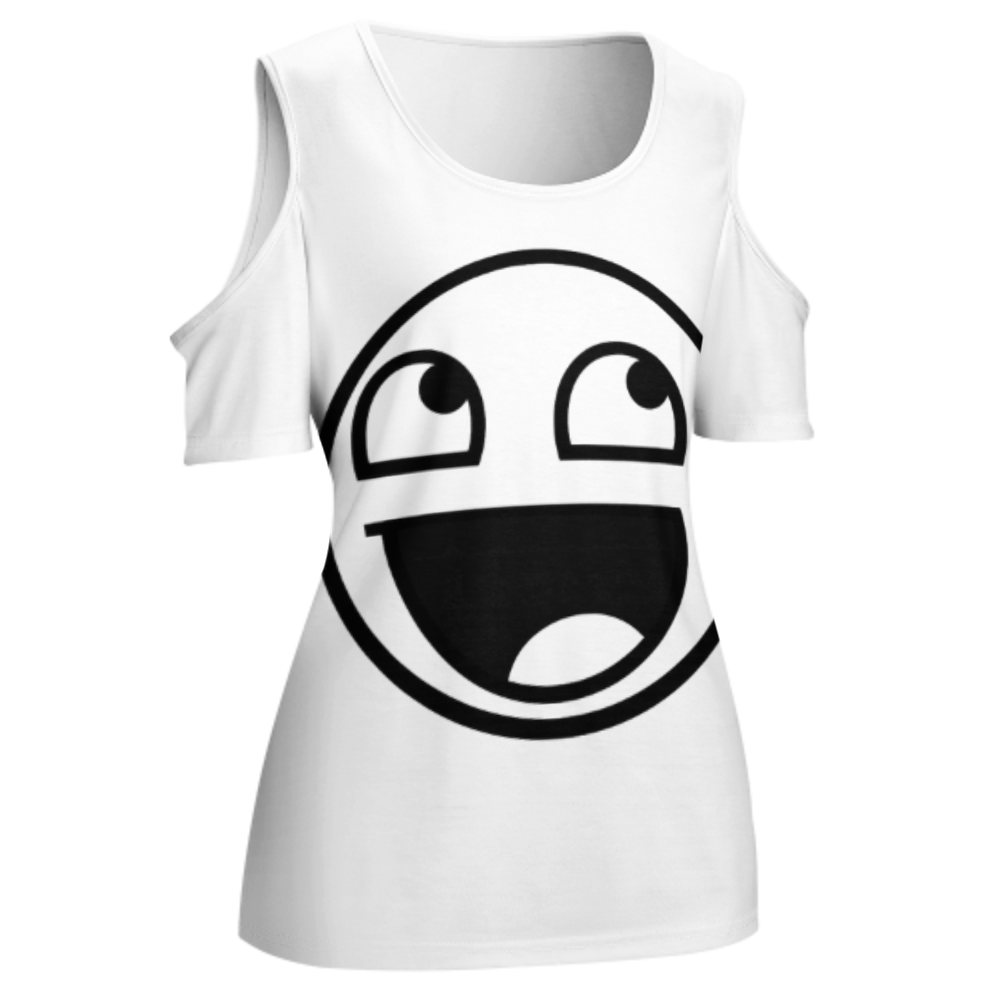 Funny Smiley Face Graphic Tee, Retro Meme Inspired Shirt, Minimalist Cartoon Expression Top, Casual Streetwear Graphic T-Shirt(z719)