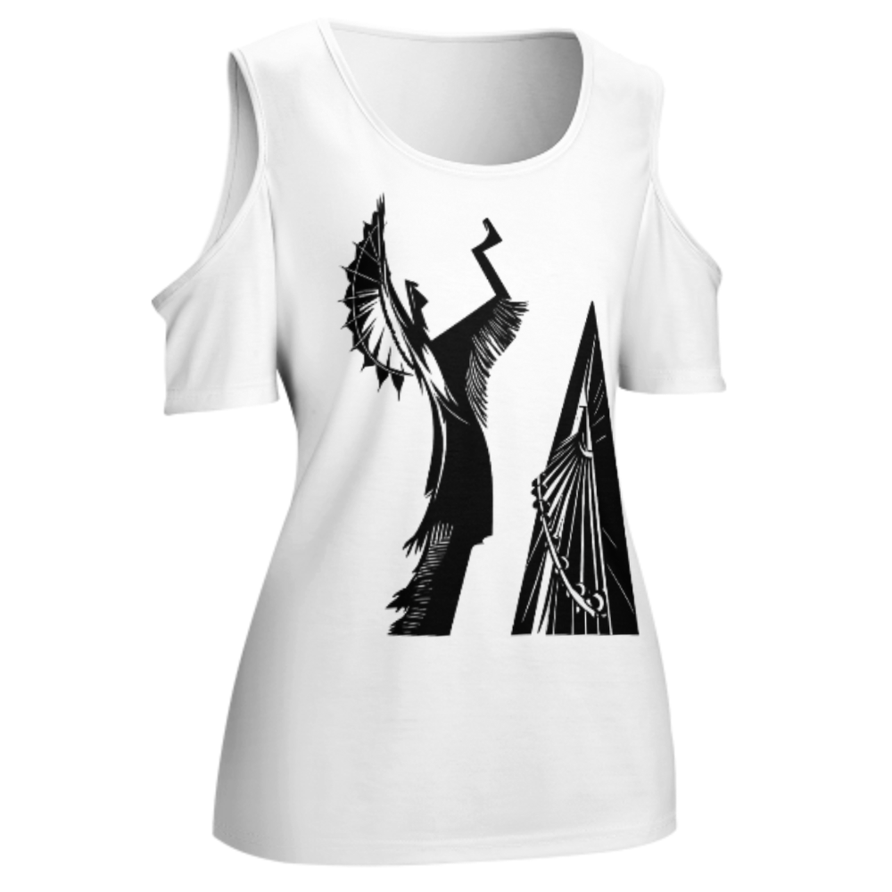 Abstract Tribal Graphic Tee, Minimalist Boho Art Shirt, Modern Geometric Statement Top, Artistic Black Graphic T-Shirt for Women(z717)