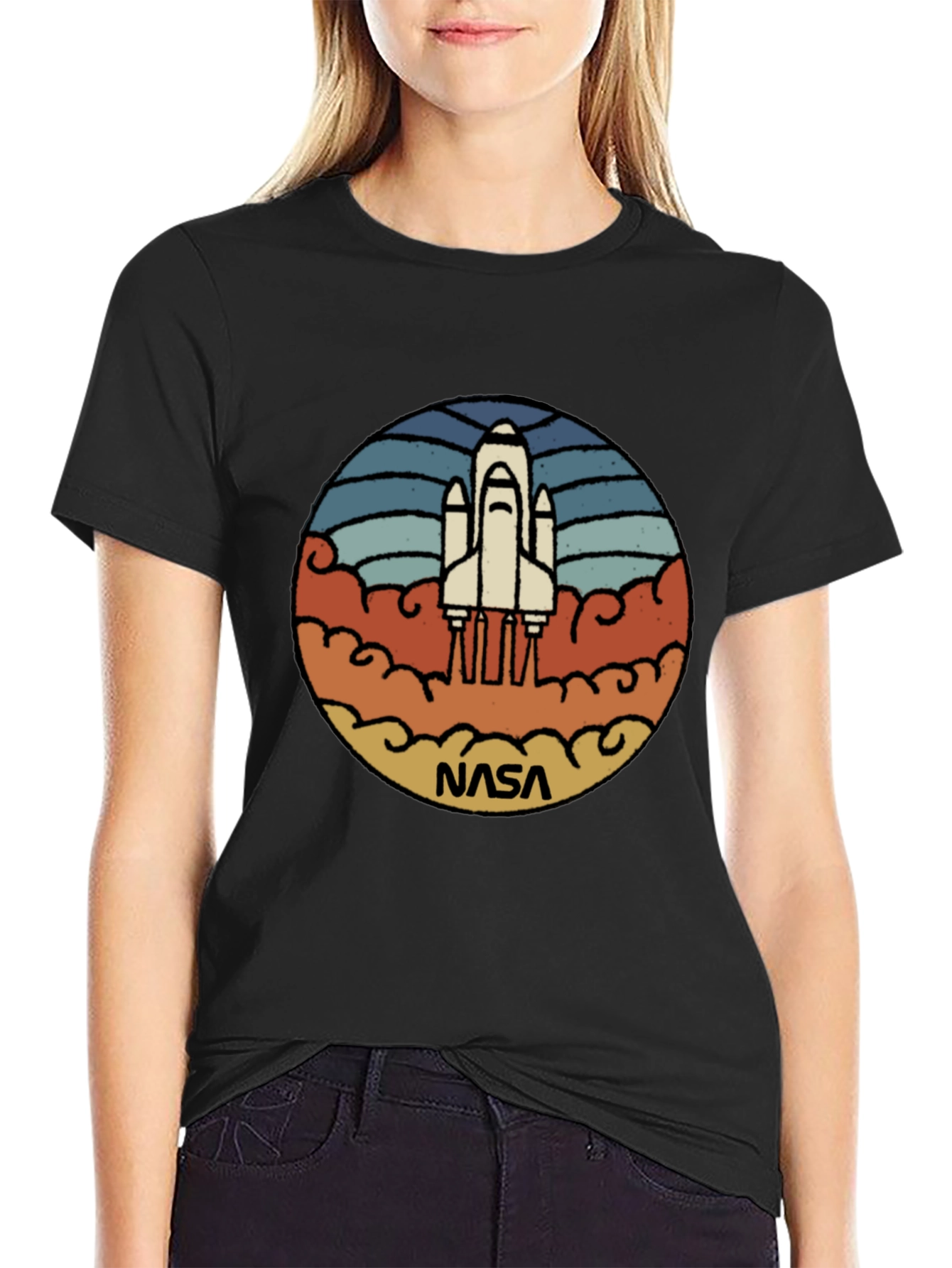 NASA Space Shuttle Retro Graphic T-Shirt