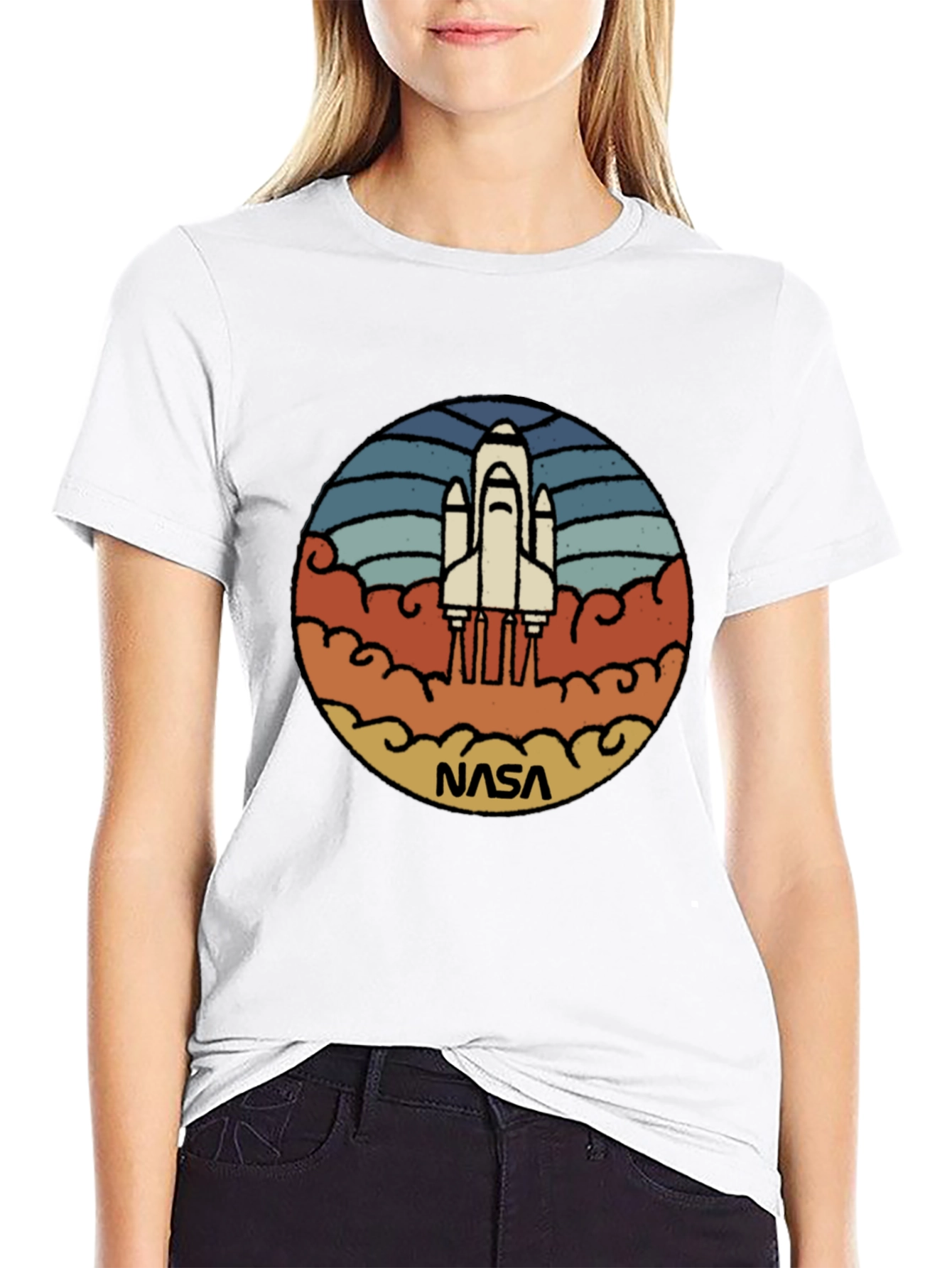 NASA Space Shuttle Retro Graphic T-Shirt