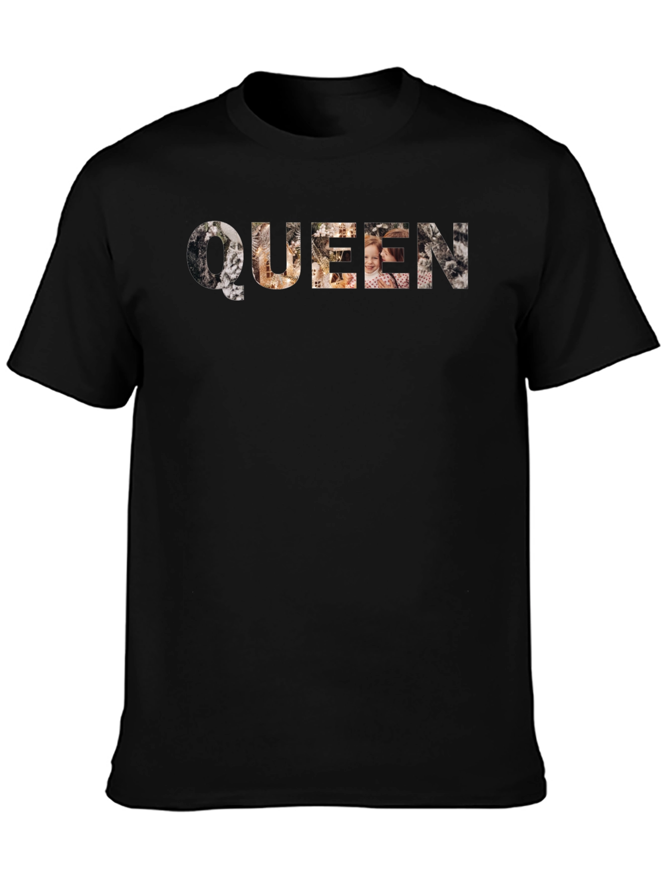 Queen Graphic Print Black T-Shirt