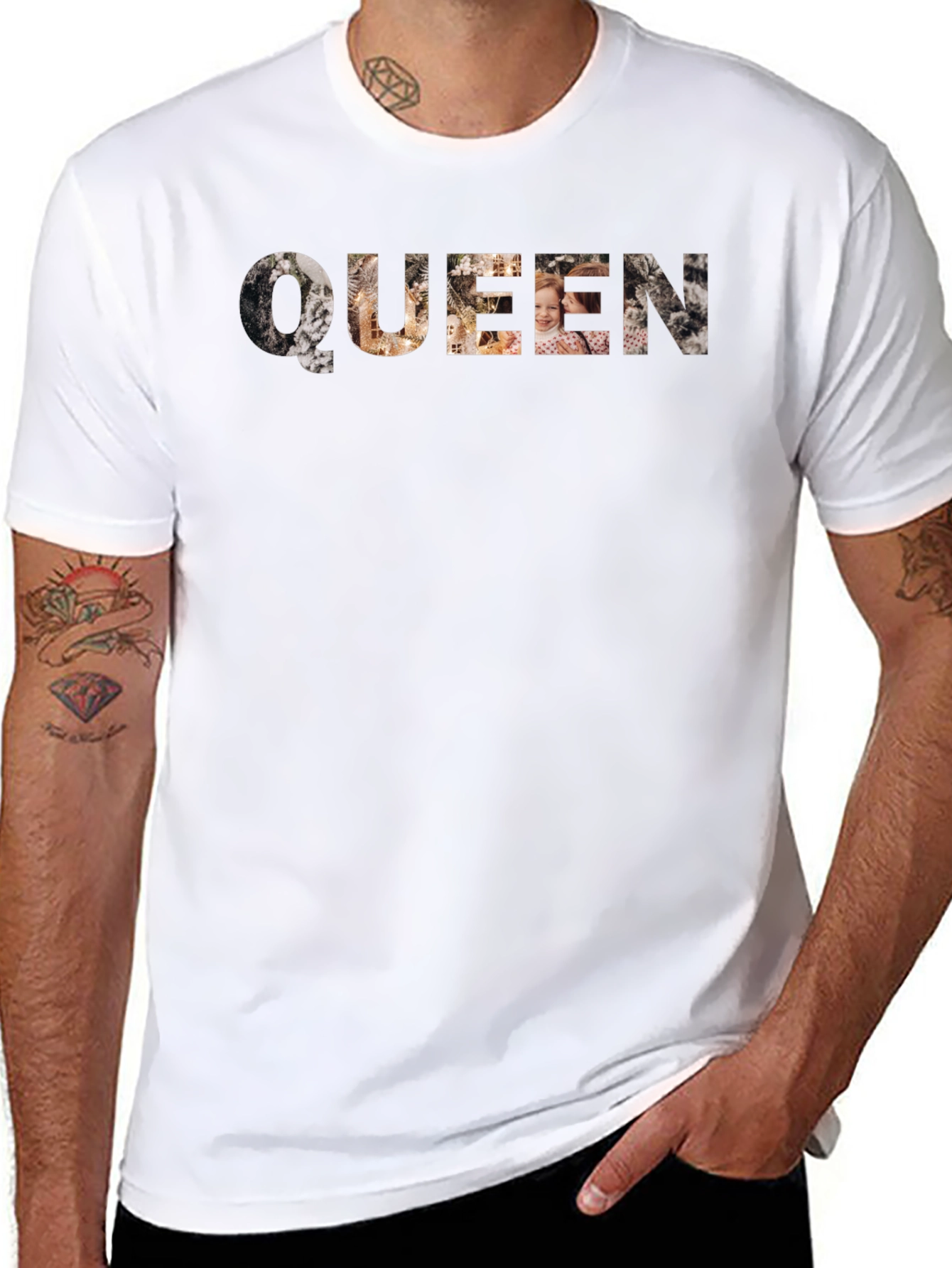 Queen Graphic Print Black T-Shirt