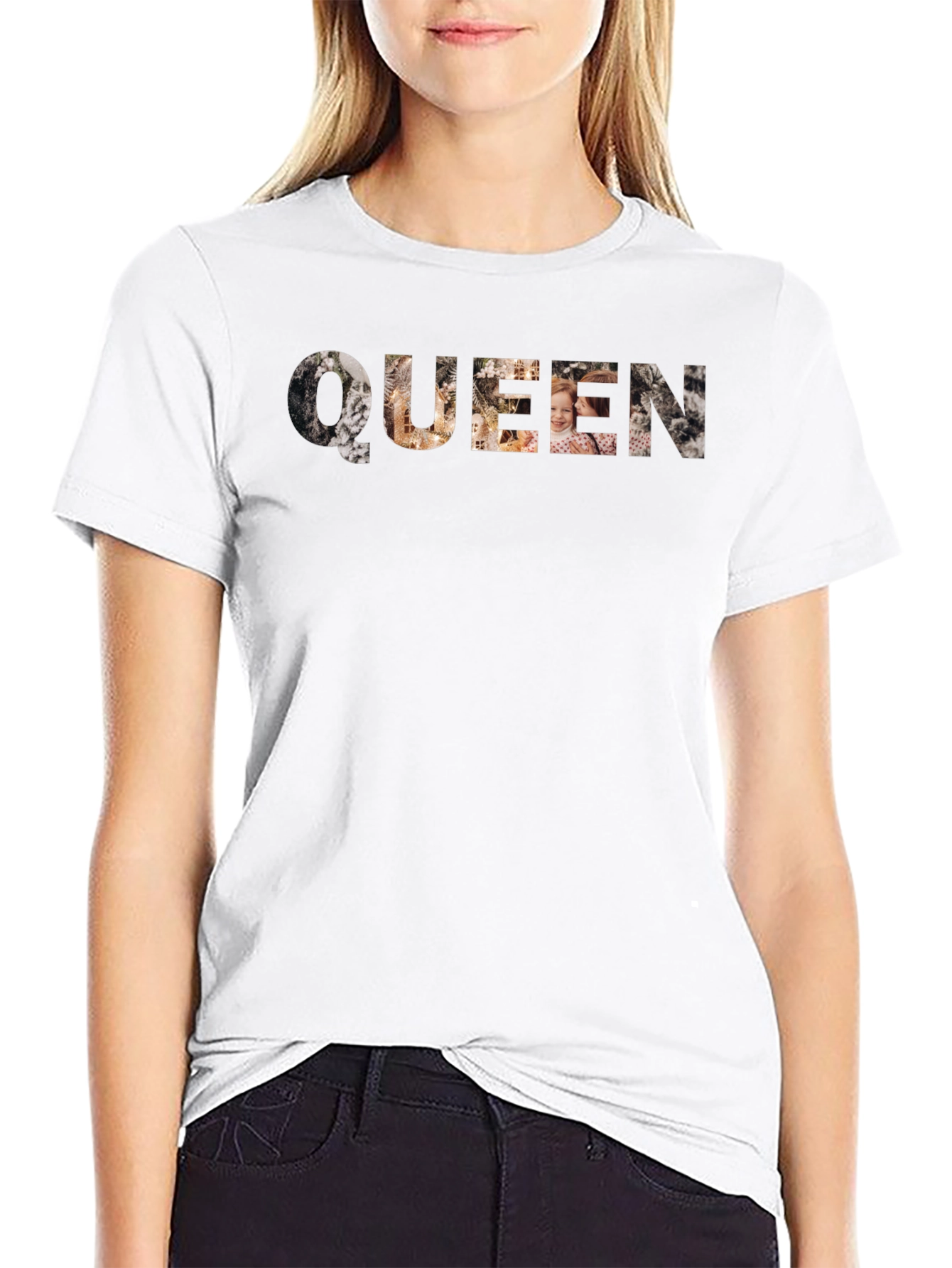 Queen Graphic Print Black T-Shirt