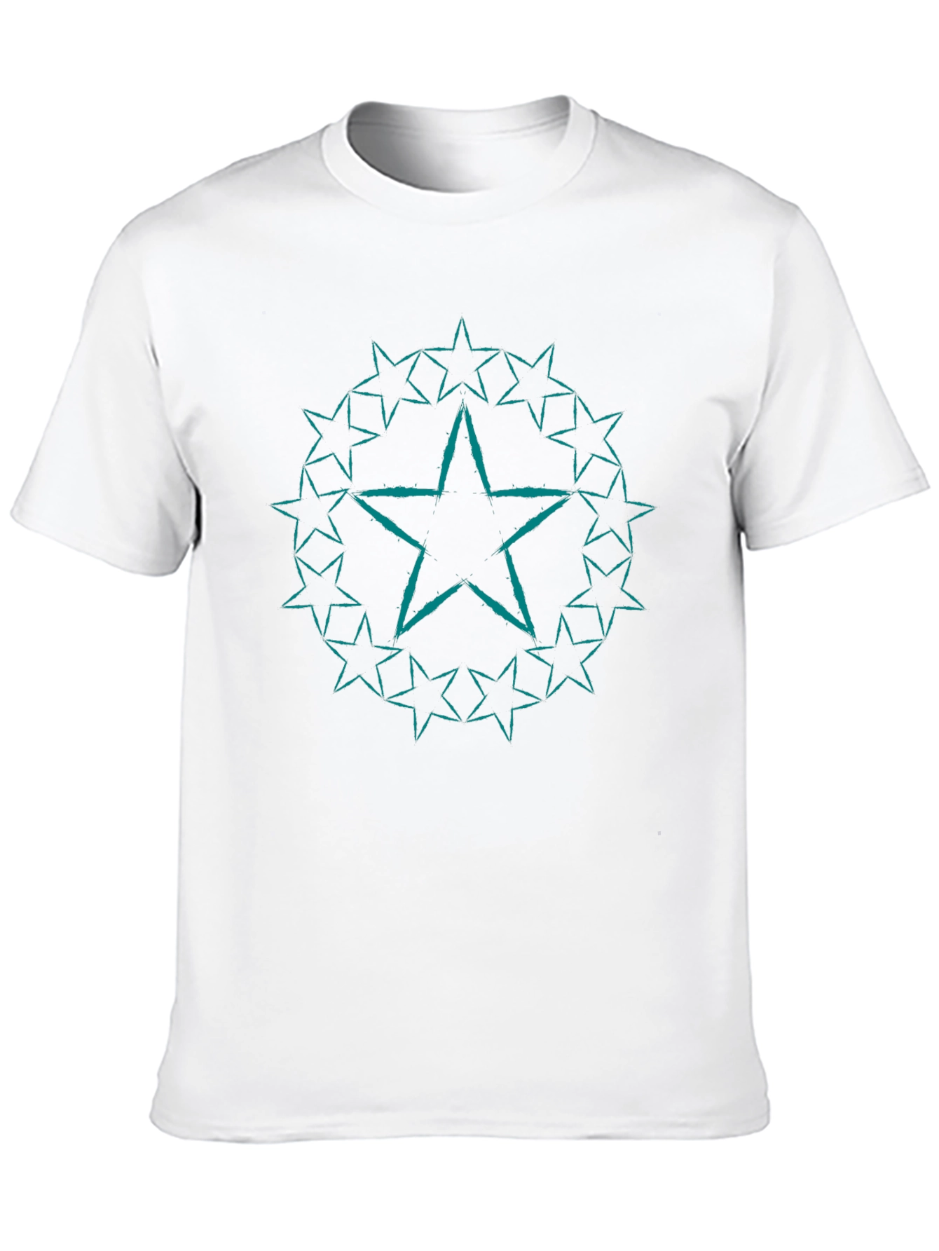 Star Circle Graphic Black Tee