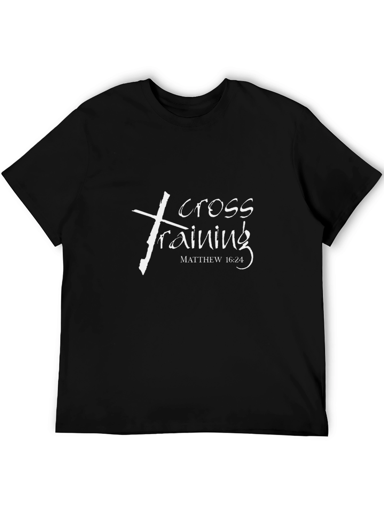 Cross Training Christian T-Shirt - Matthew 16:24