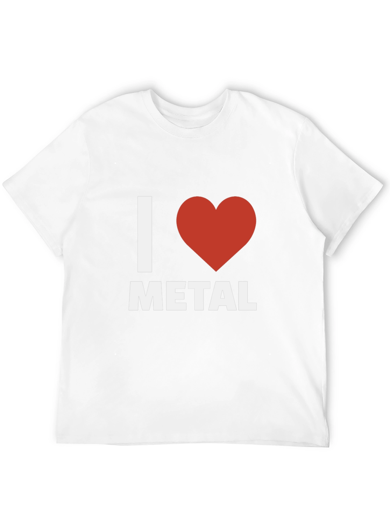 I Heart Metal Graphic Tee - Black Cotton T-Shirt