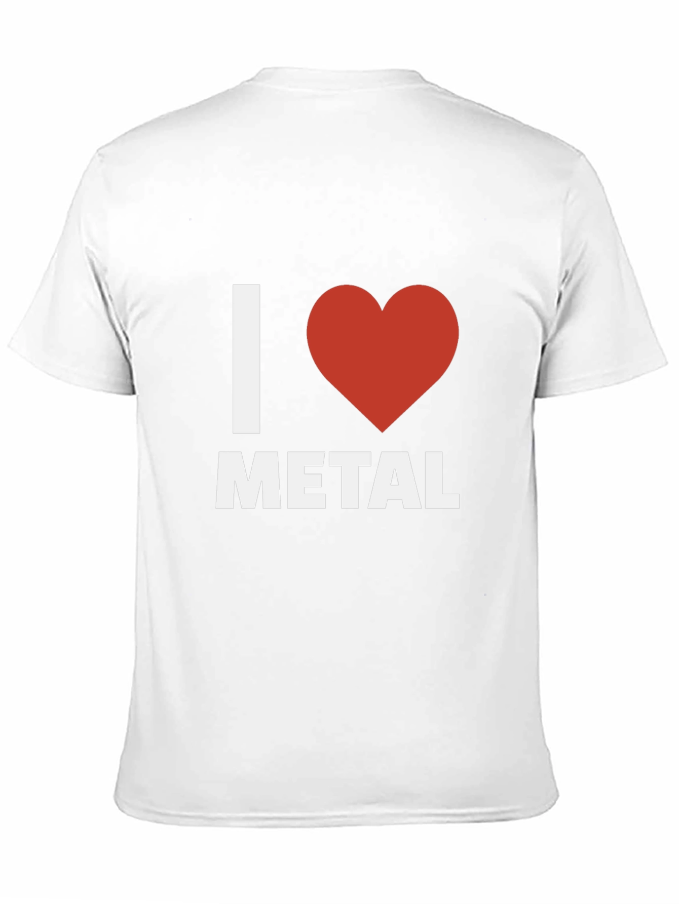 I Heart Metal Graphic Tee - Black Cotton T-Shirt