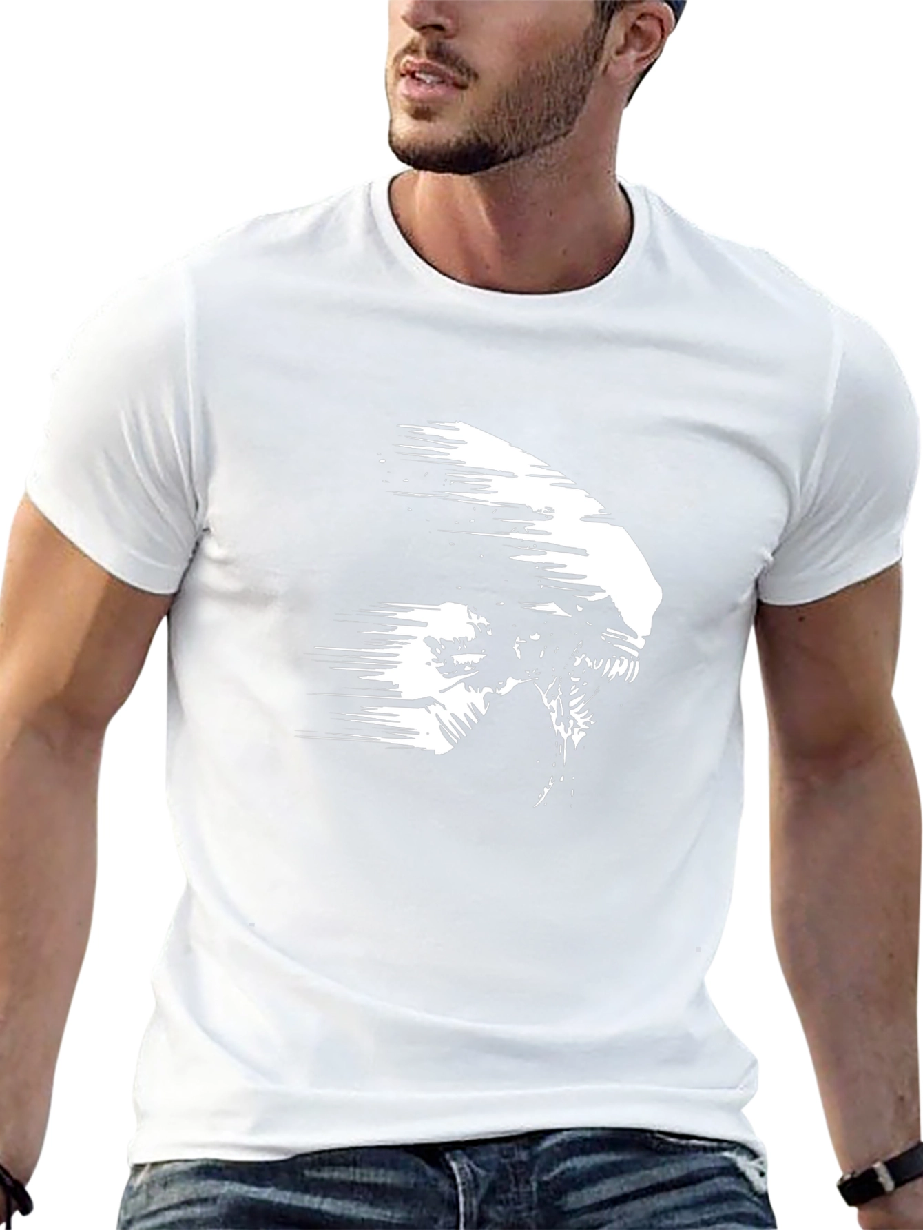Alien Graphic Black T-Shirt