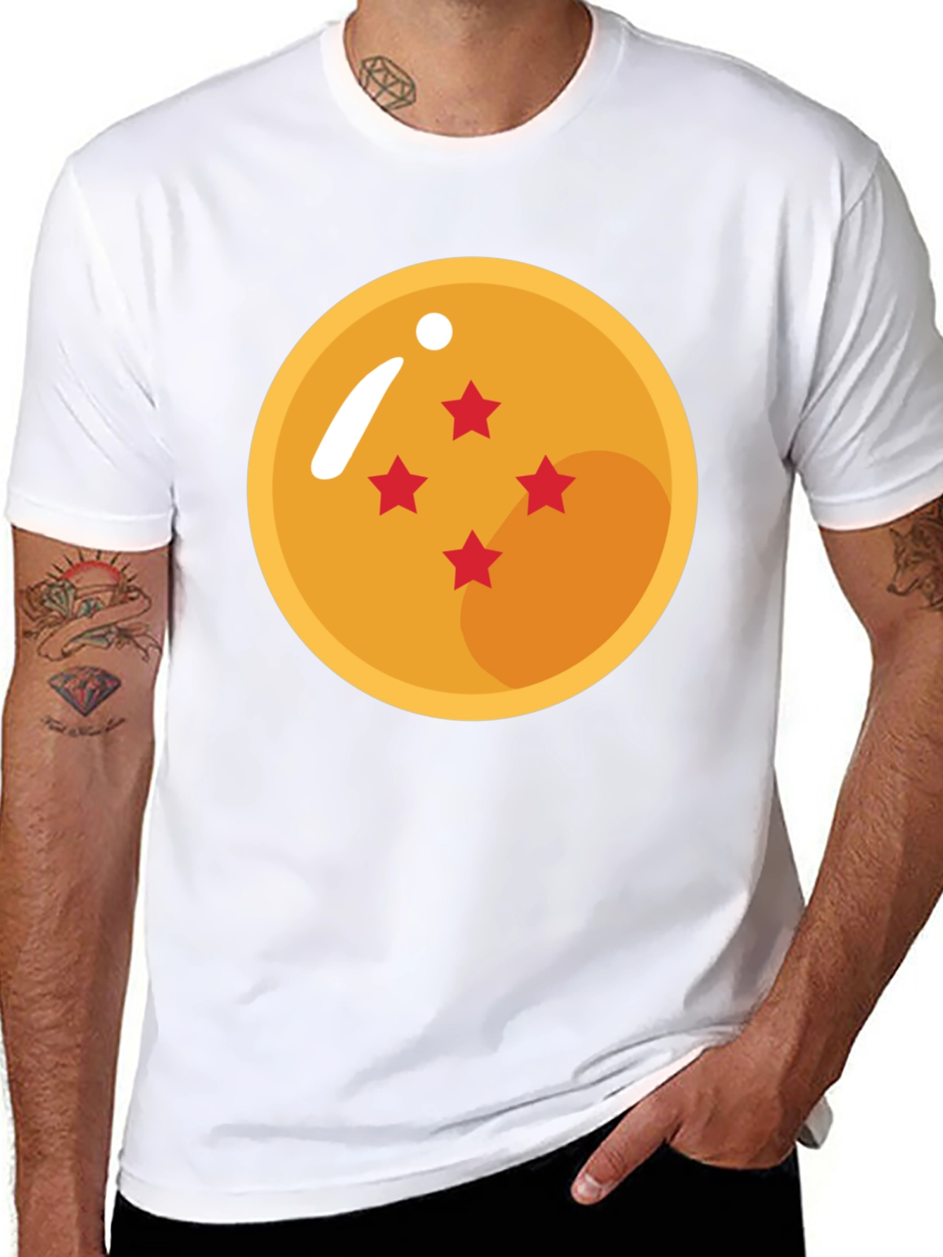 Dragon Ball Z 4-Star Ball Black T-Shirt