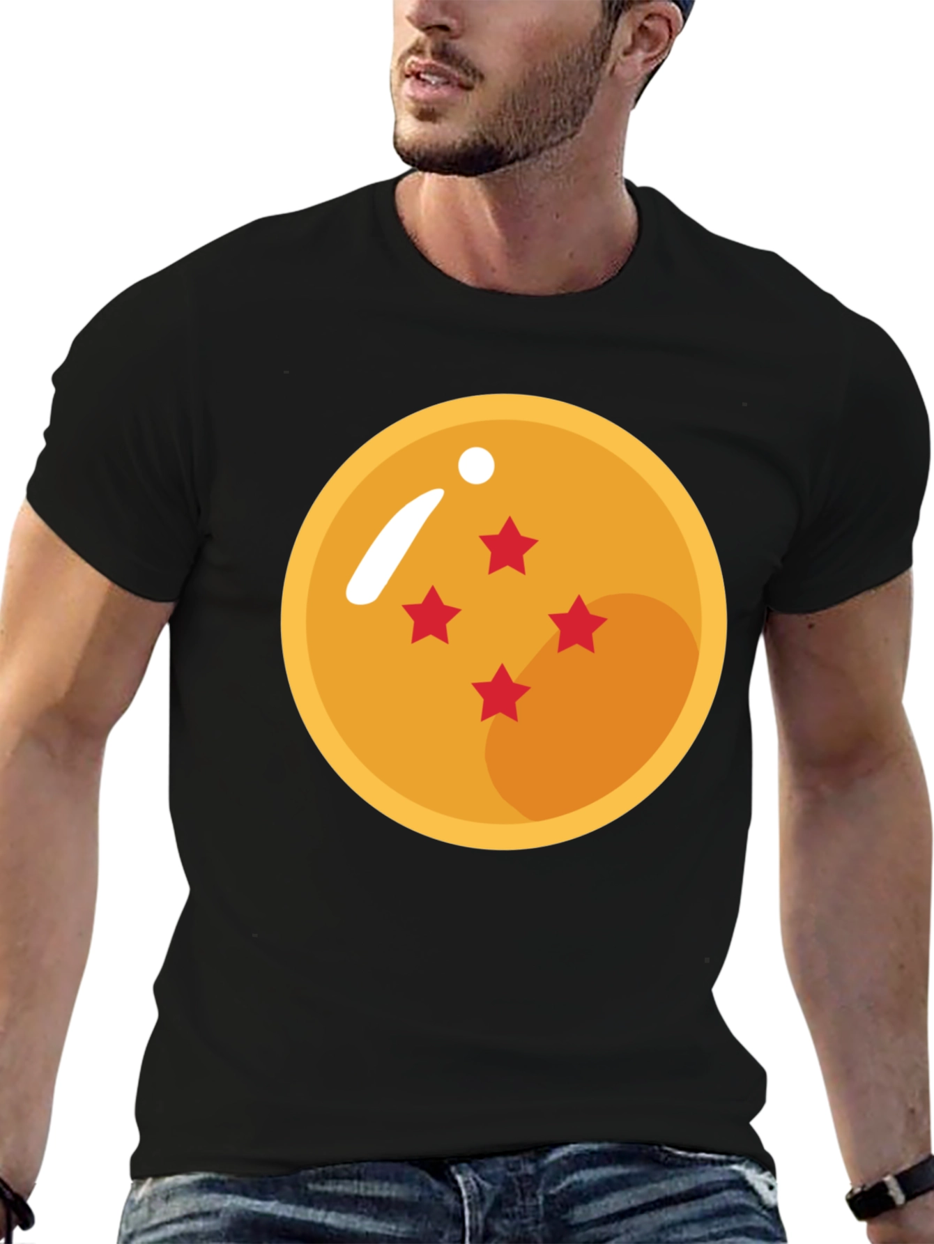 Dragon Ball Z 4-Star Ball Black T-Shirt