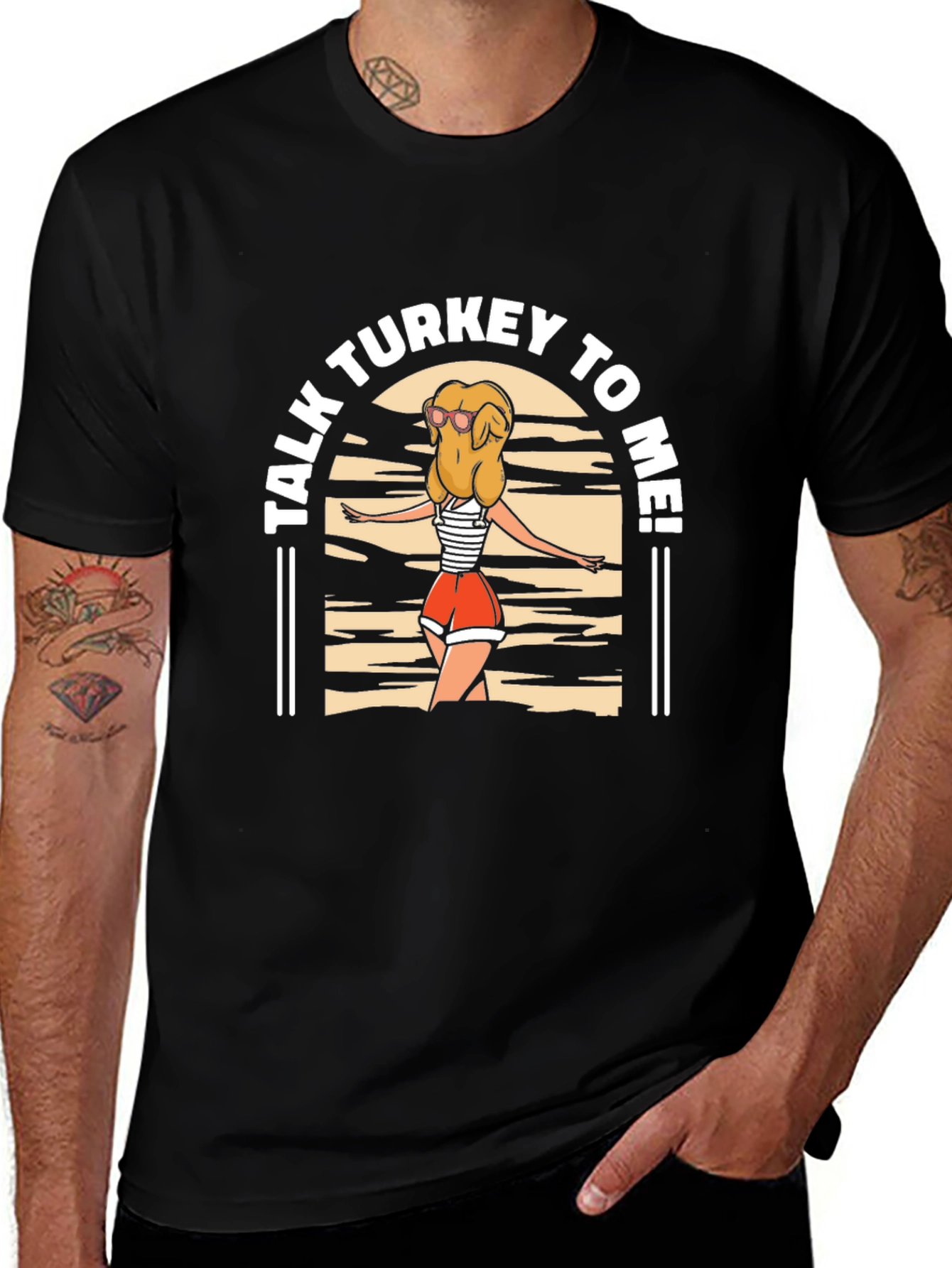 Talk Turkey to Me T-Shirt - Thanksgiving Novelty Tee