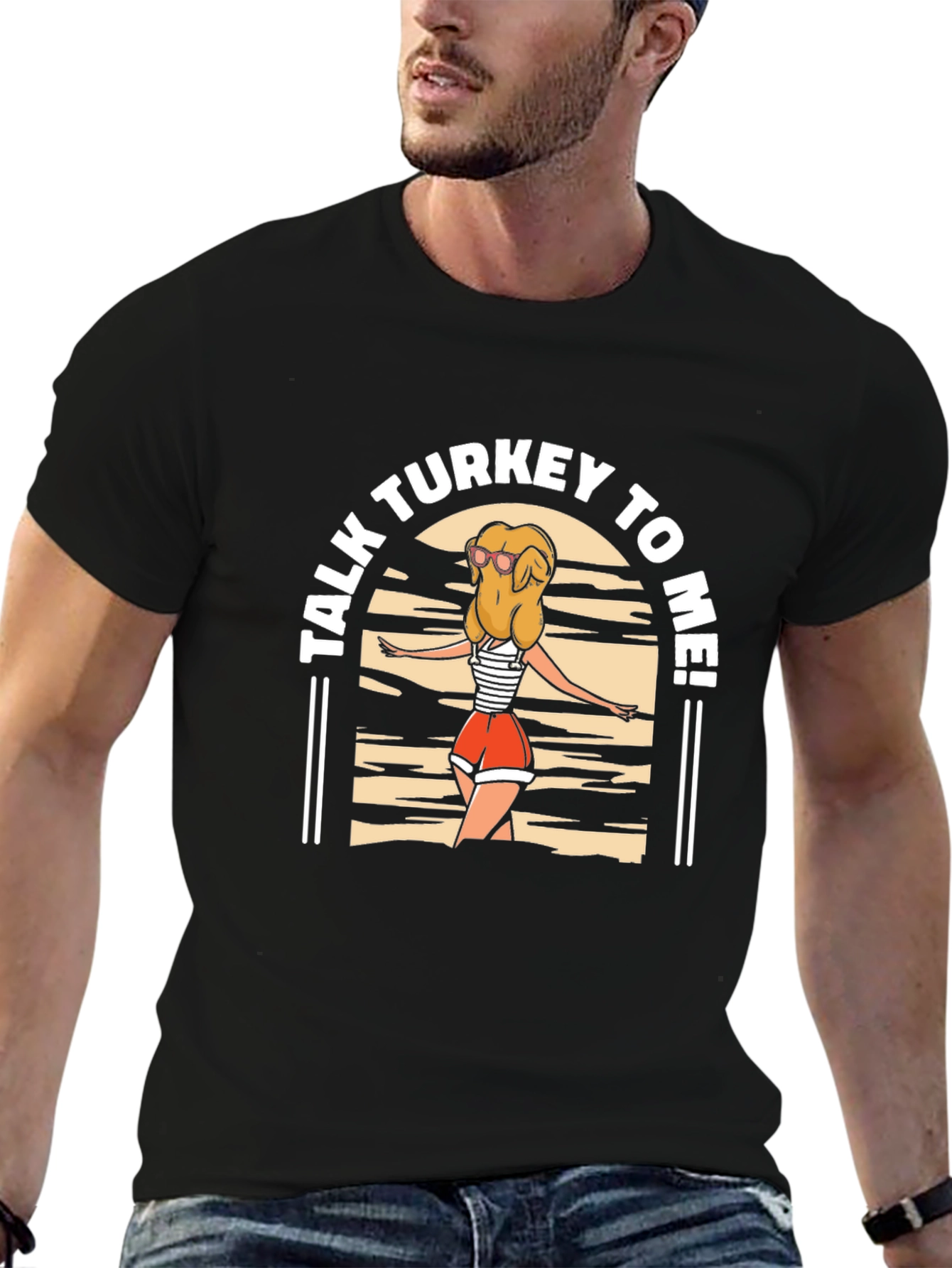 Talk Turkey to Me T-Shirt - Thanksgiving Novelty Tee