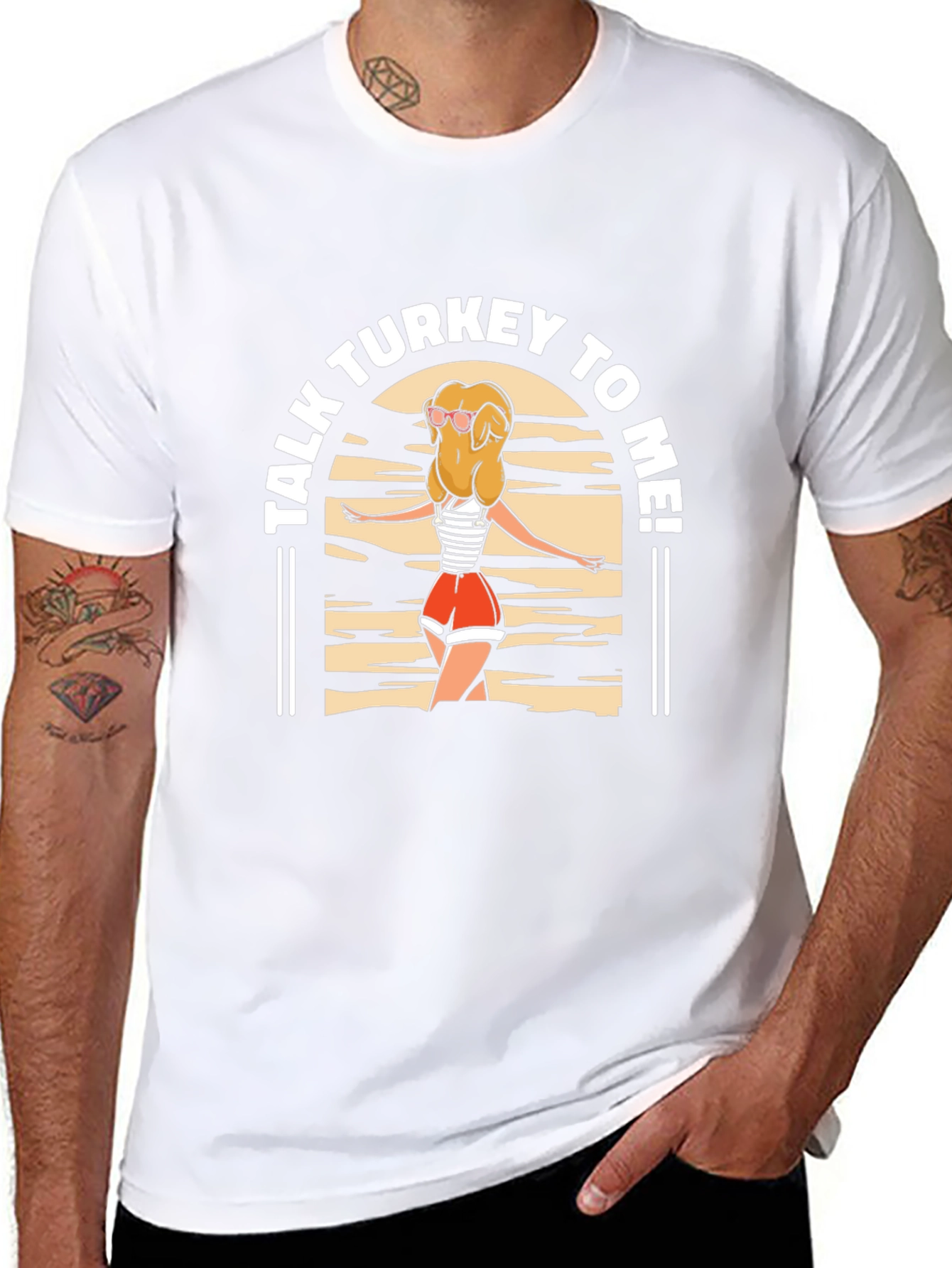 Talk Turkey to Me T-Shirt - Thanksgiving Novelty Tee