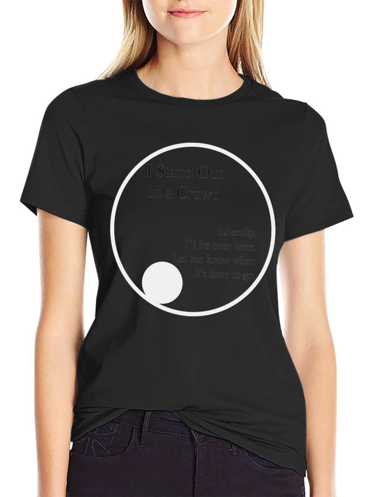Stand Out in a Crowd Graphic Tee - Modern Yin Yang Design