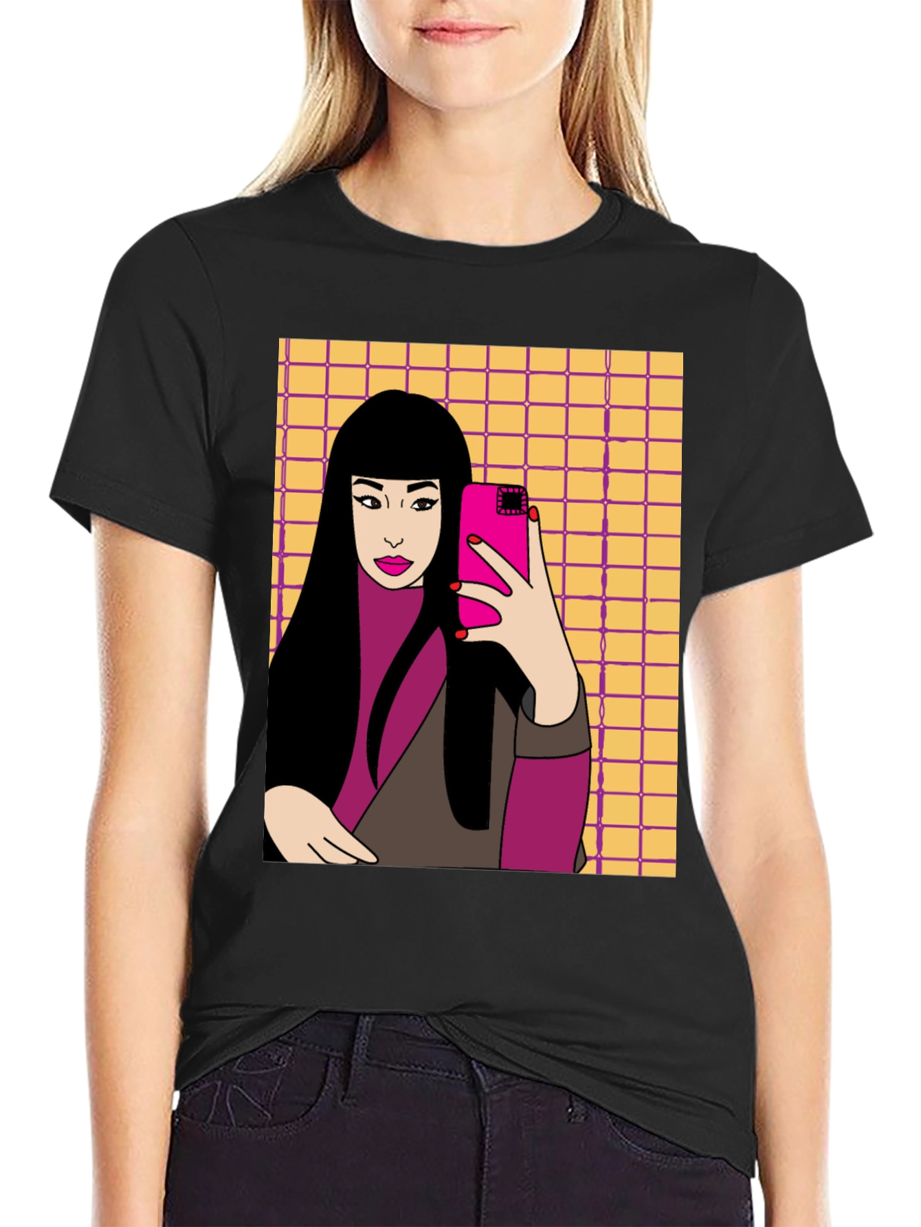 Selfie Girl Graphic Tee - Cool Trendy T-Shirt