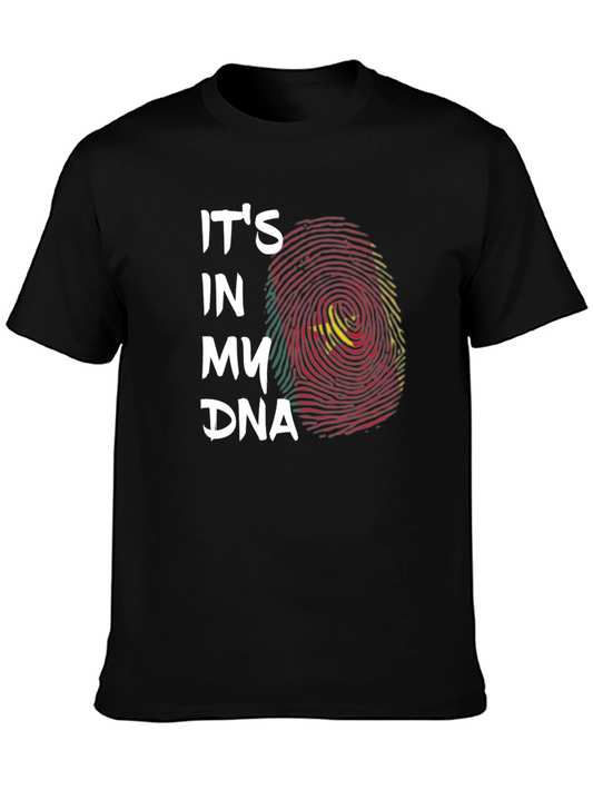 Cameroon Flag DNA T-Shirt - Black