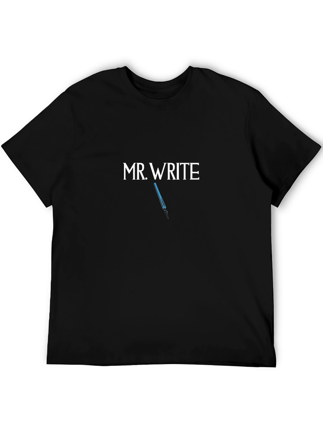 Mr. Write T-Shirt - Writer Gift - Black Tee