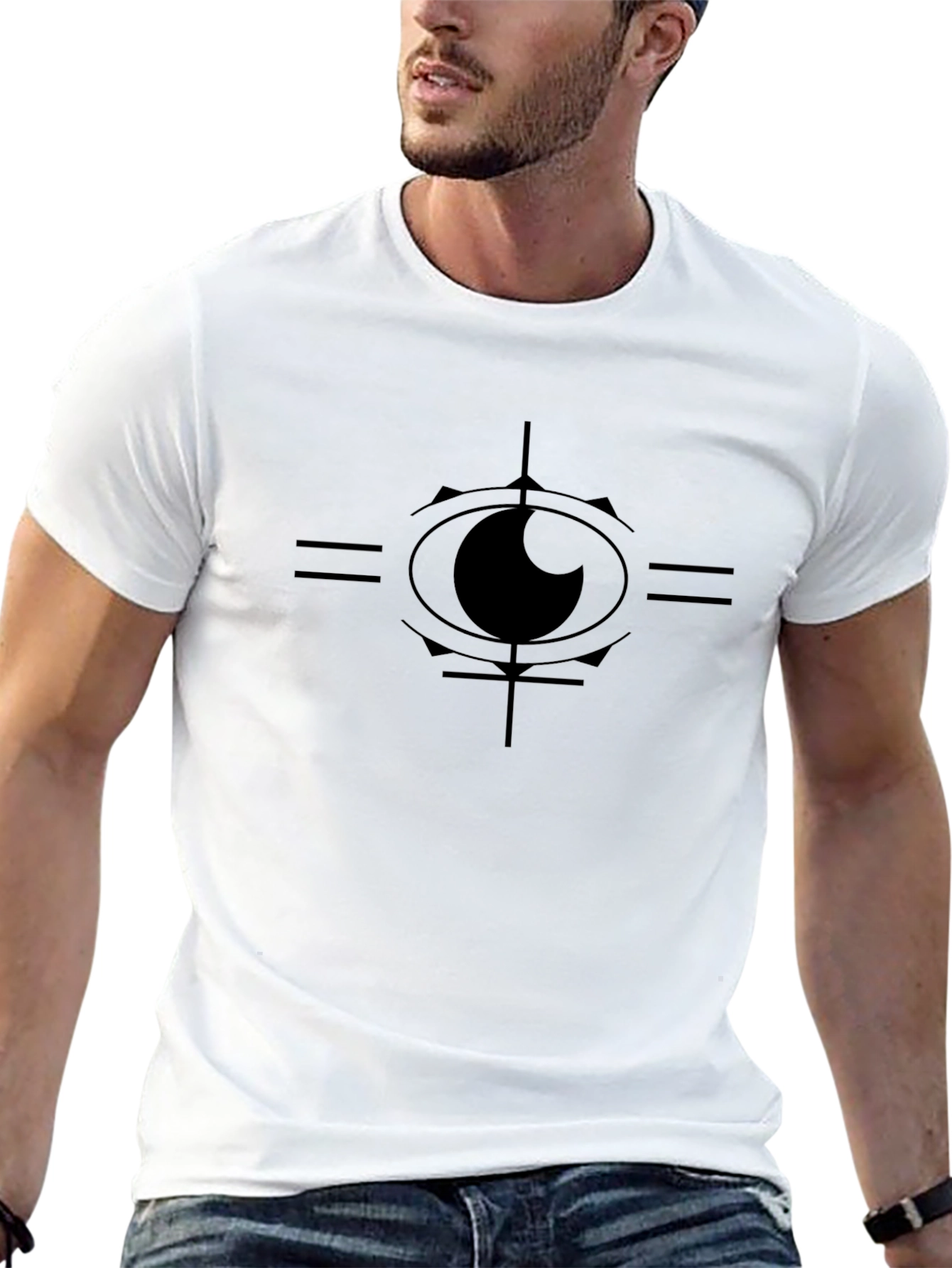 Eye Graphic Tee - Black Cotton
