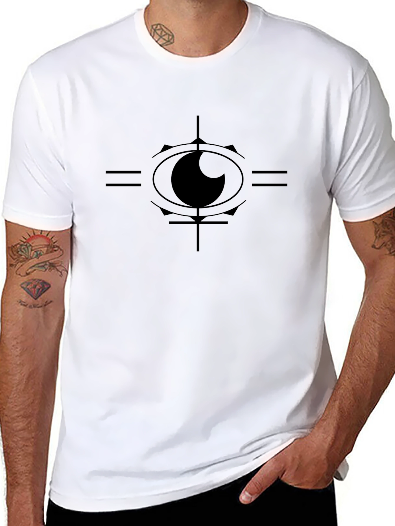 Eye Graphic Tee - Black Cotton