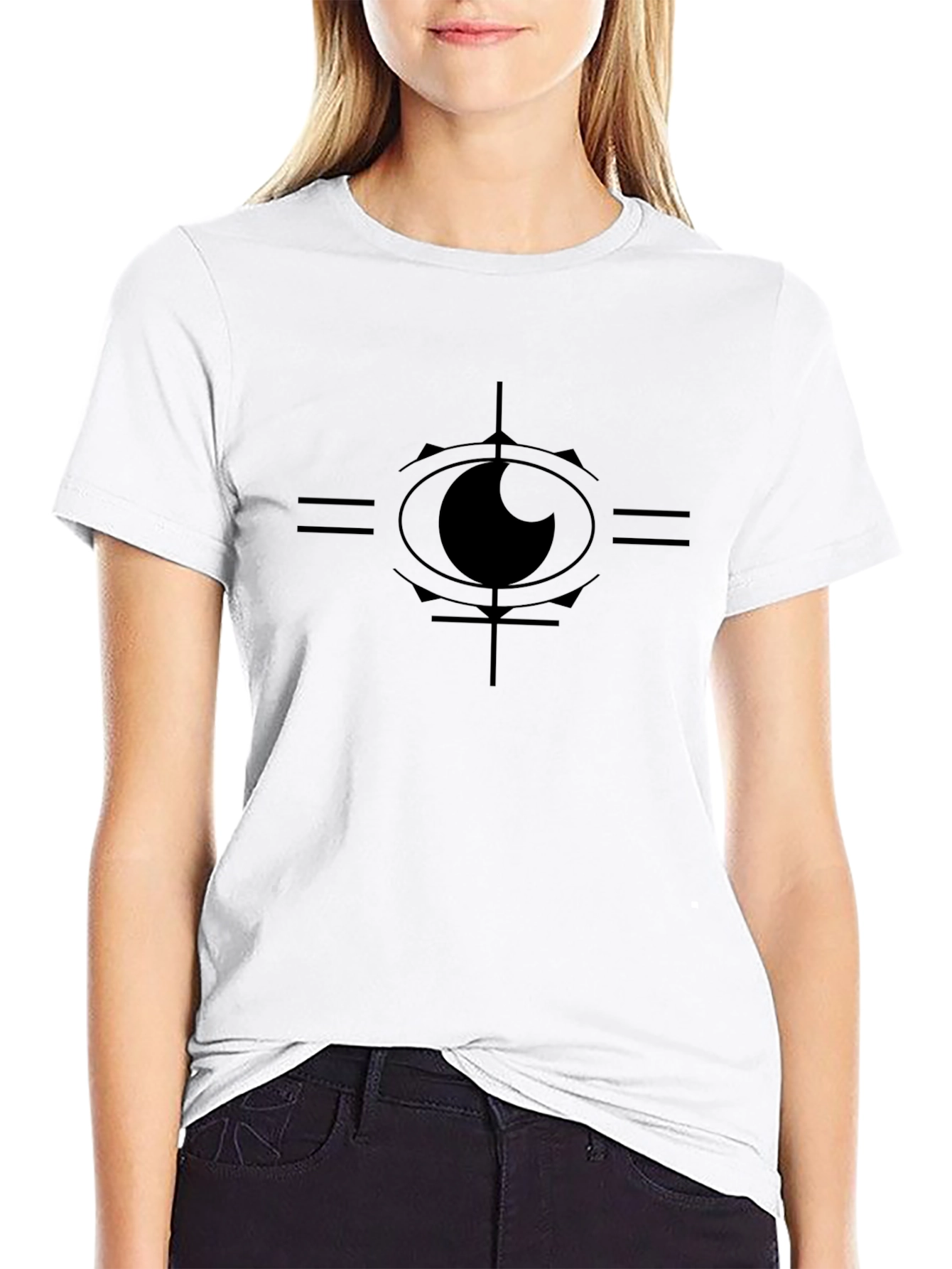 Eye Graphic Tee - Black Cotton