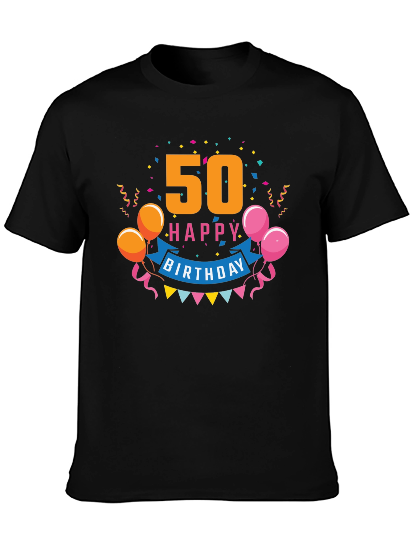 50th Happy Birthday Graphic Tee
