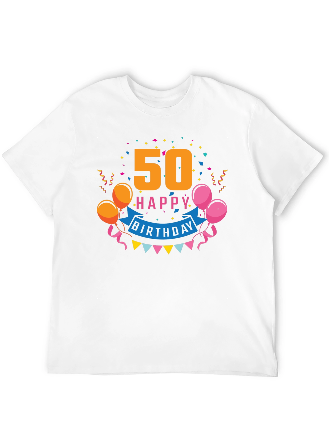 50th Happy Birthday Graphic Tee