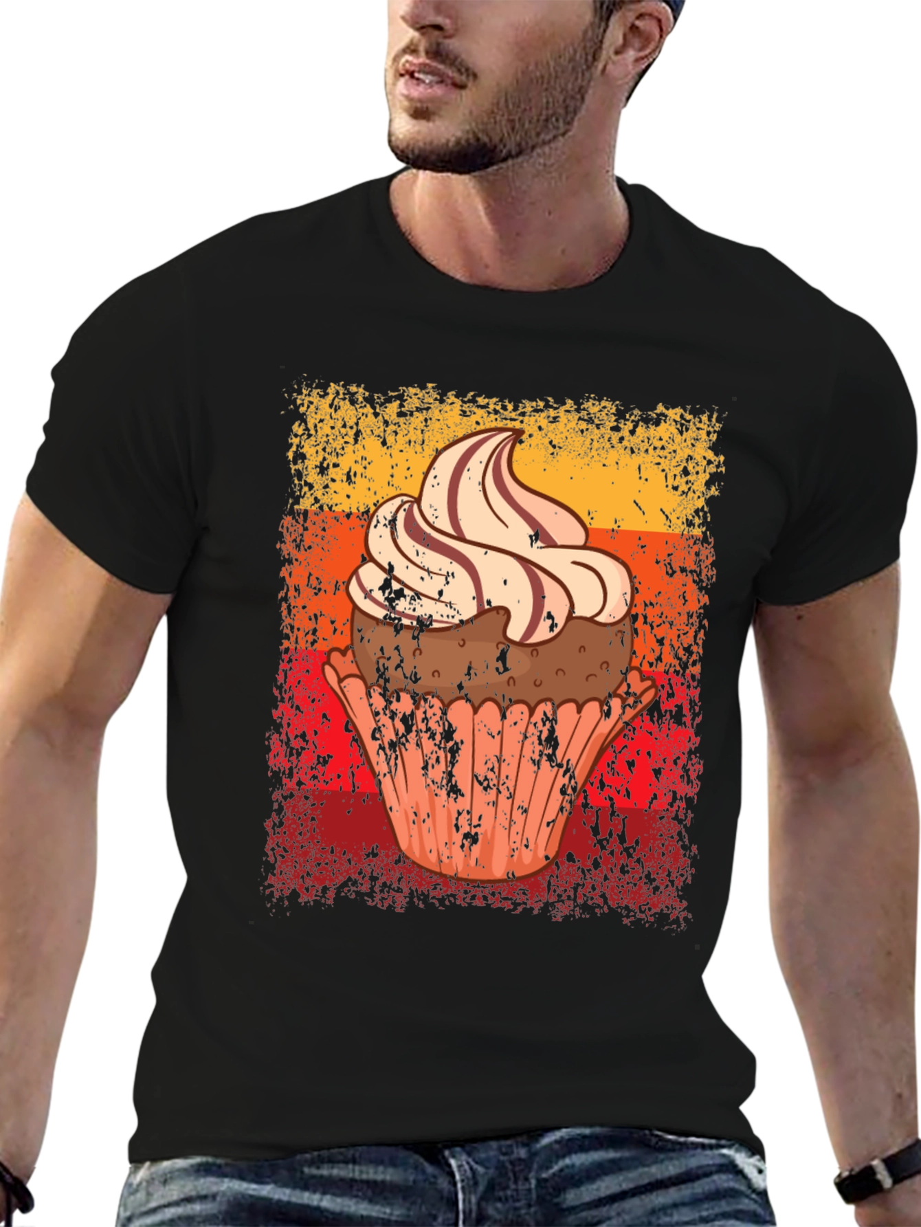 Cupcake Graphic Tee - Novelty Dessert T-Shirt