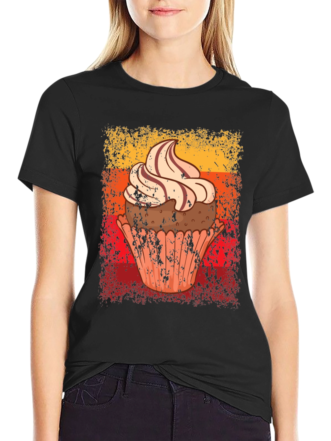 Cupcake Graphic Tee - Novelty Dessert T-Shirt