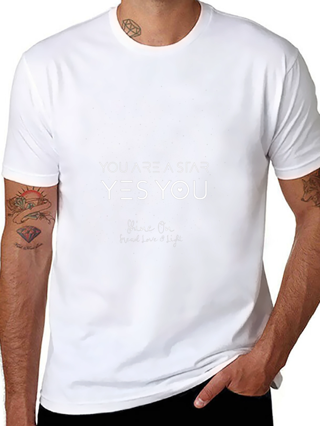 Star Graphic Black T-Shirt - Shine On