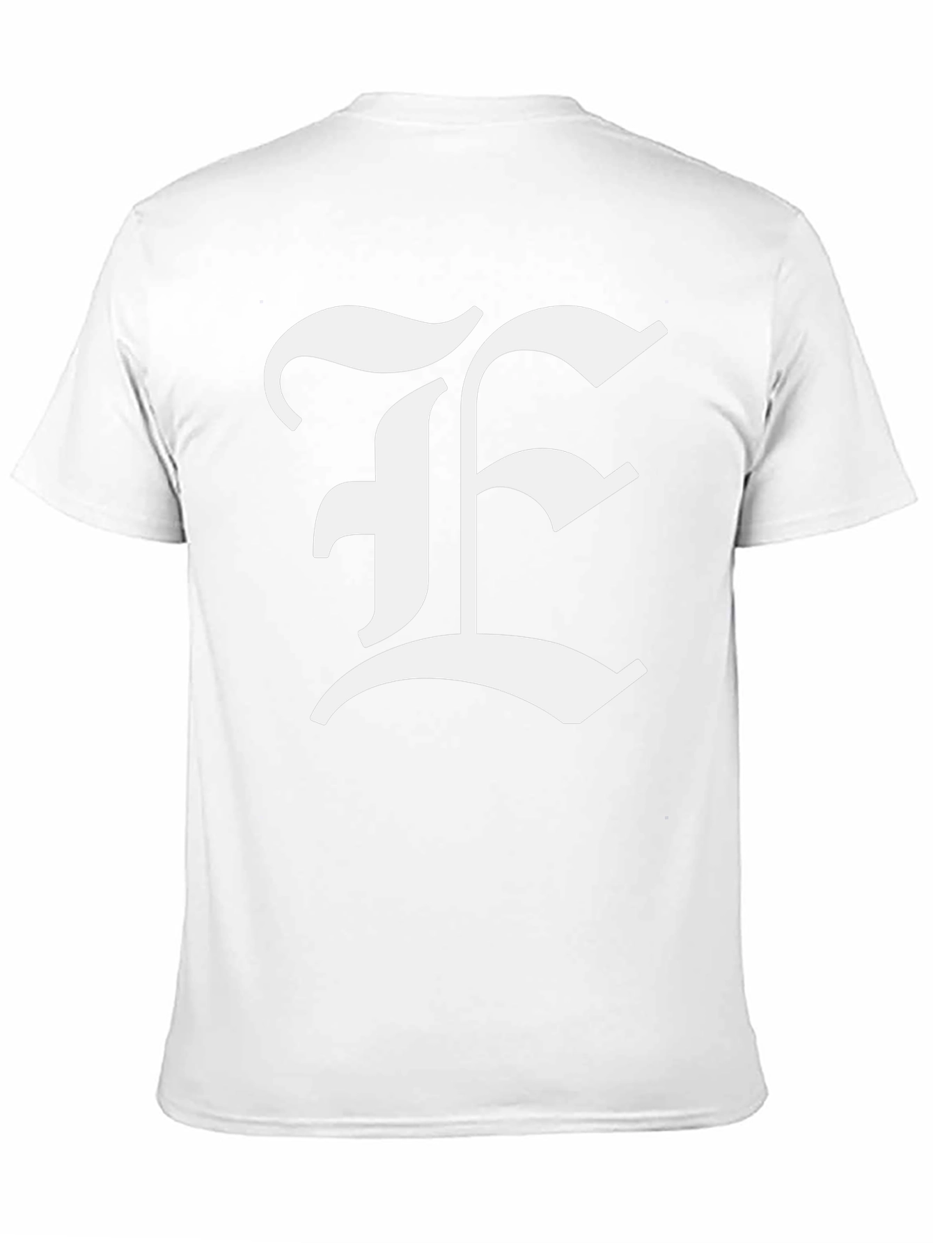 Bold Initial F Graphic Tee - Classic Black T-Shirt