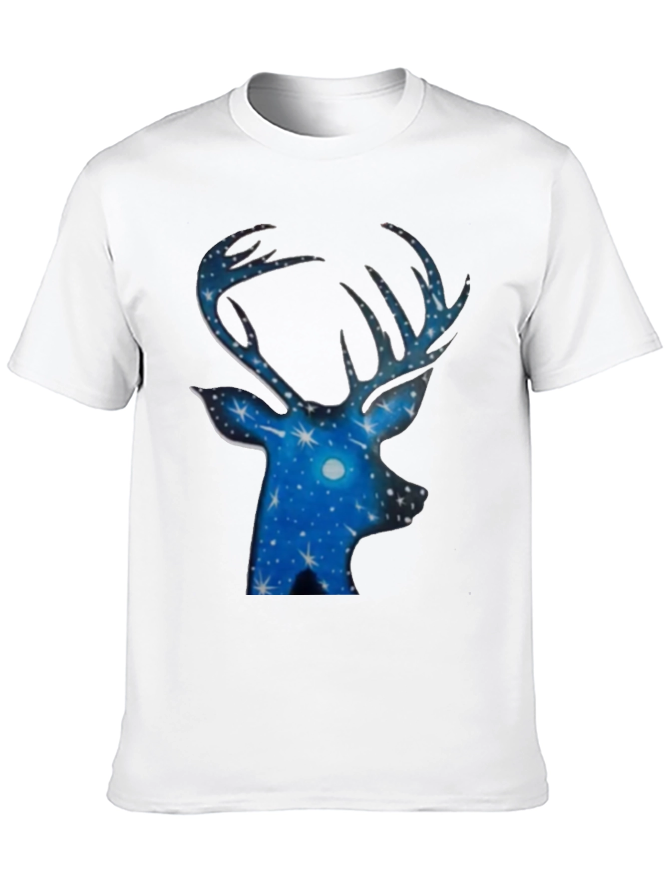 Stargazer Deer Black T-Shirt