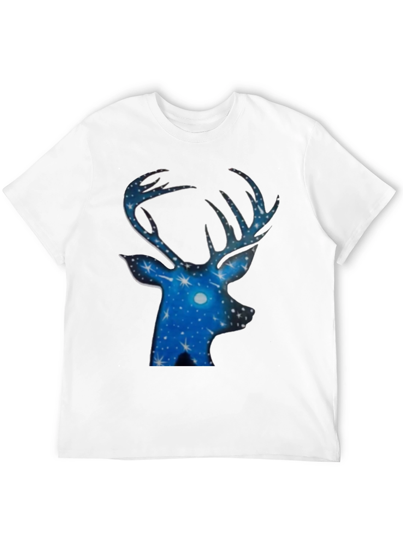 Stargazer Deer Black T-Shirt
