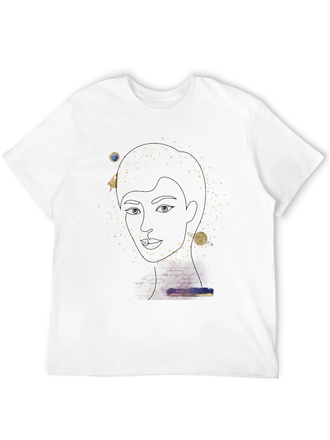 Celestial Portrait Graphic T-Shirt