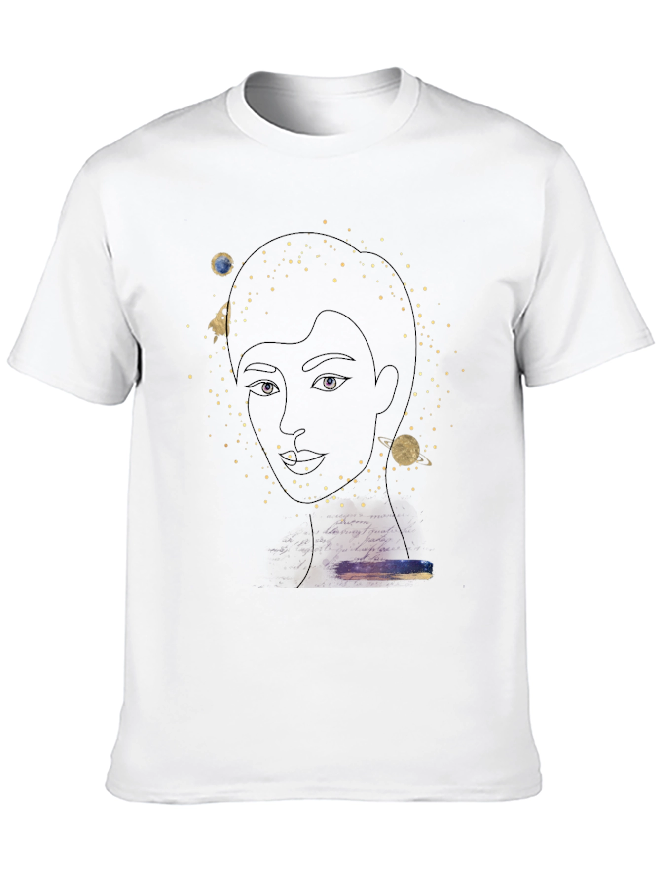 Celestial Portrait Graphic T-Shirt