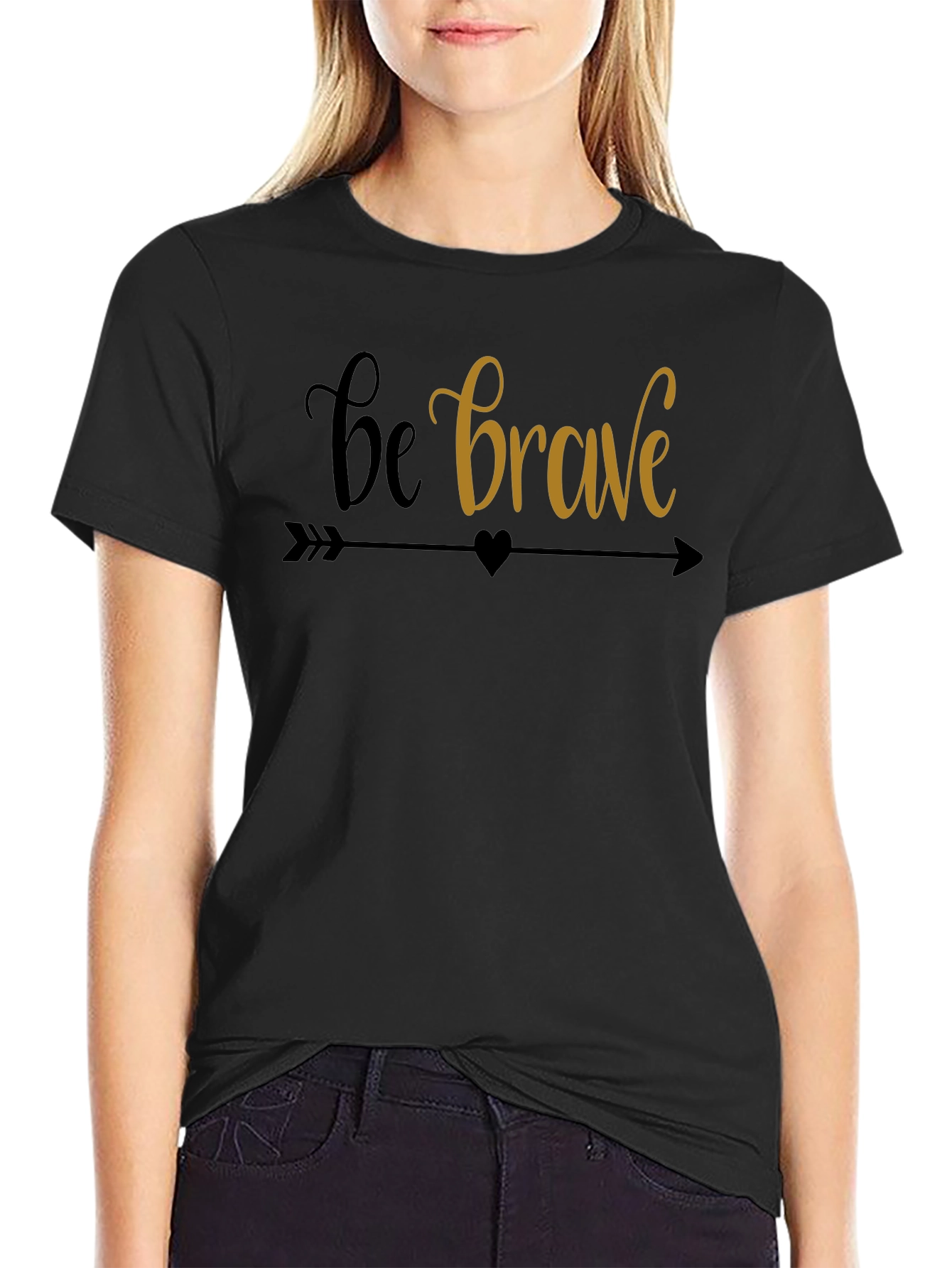 Be Brave Graphic Tee - Motivational T-Shirt