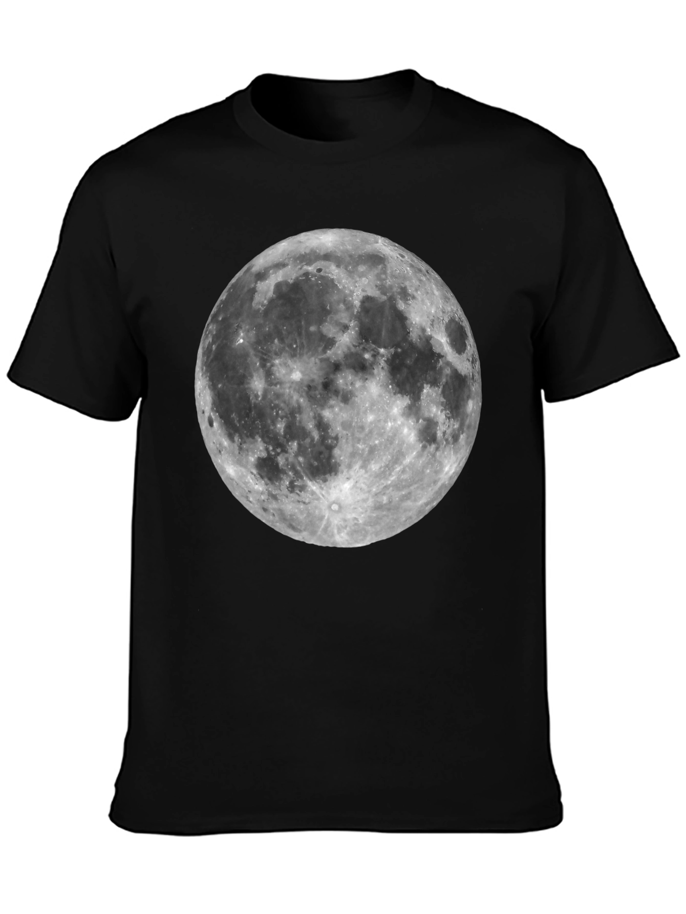 Moon Graphic Black T-Shirt - Celestial Style