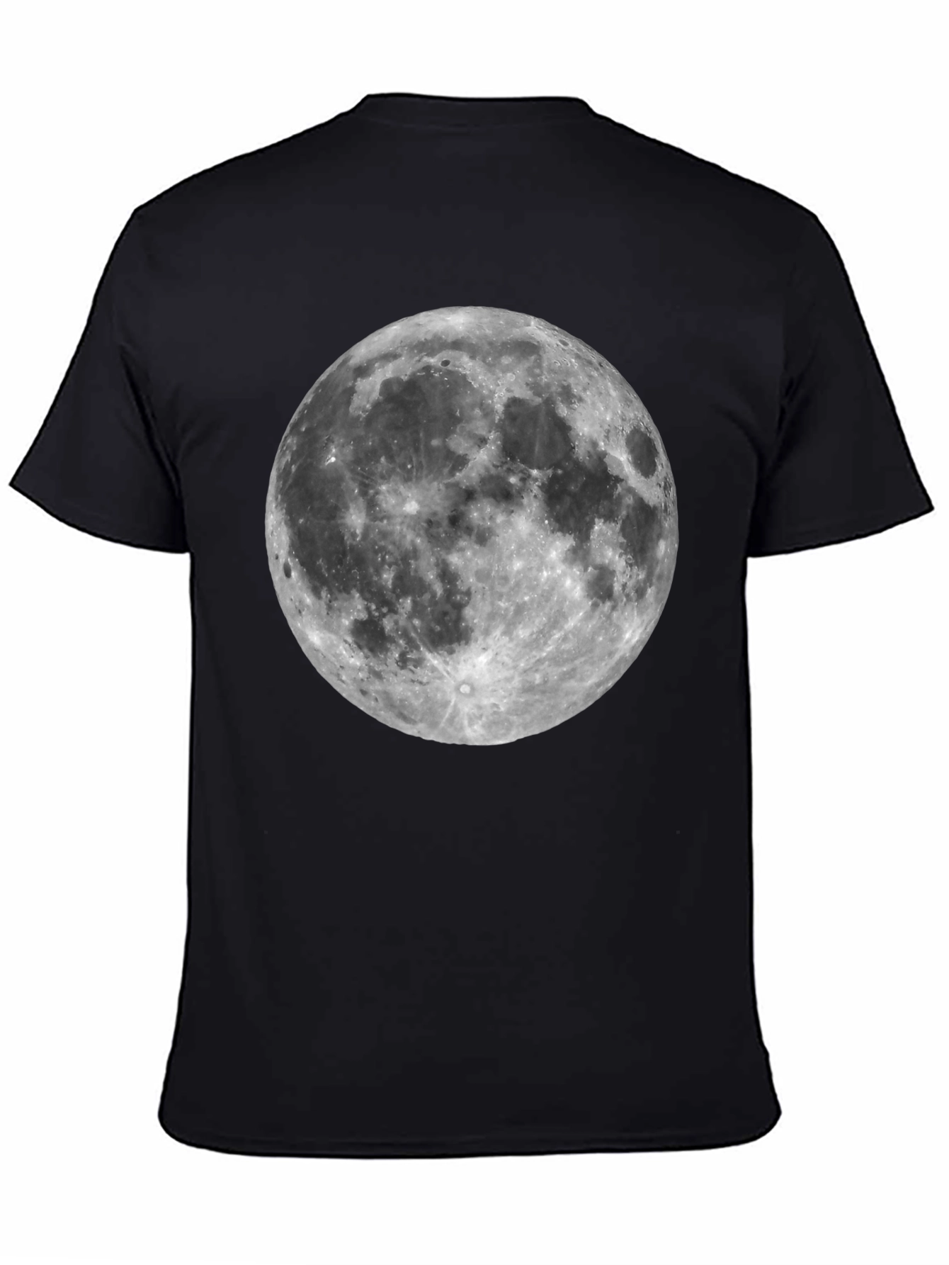 Moon Graphic Black T-Shirt - Celestial Style